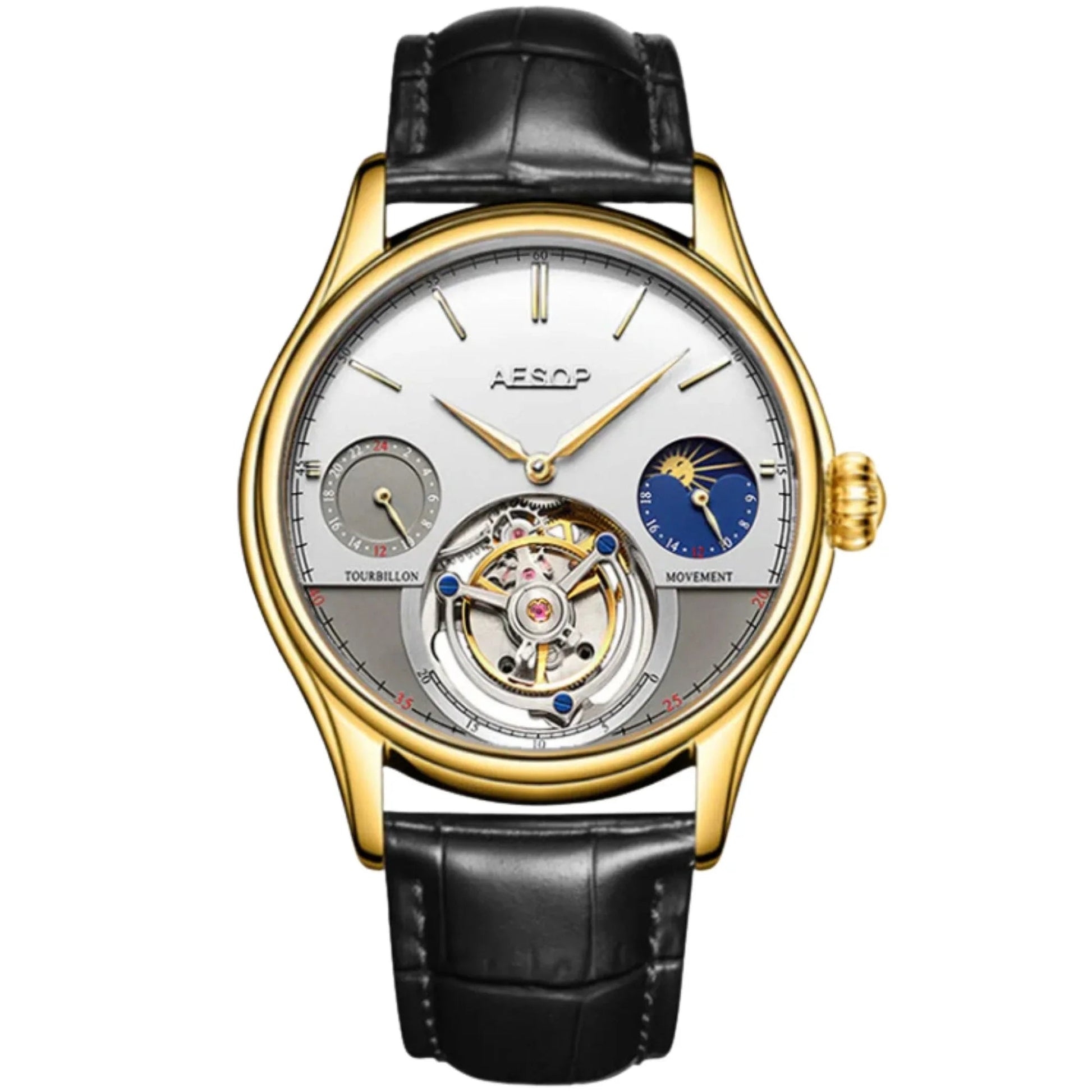 AESOP GMT Multifunction Original Tourbillon watch 7023 - DREAM WATCHES