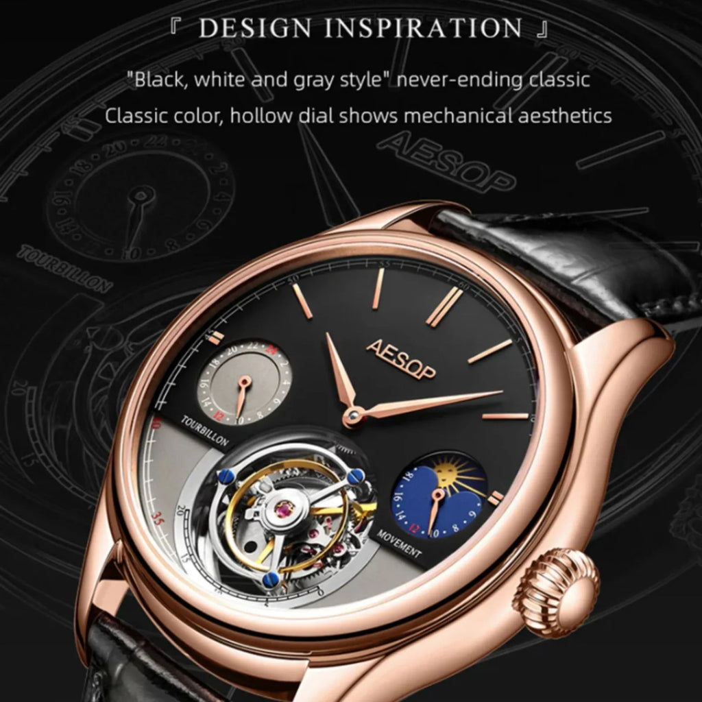 AESOP GMT Multifunction Original Tourbillon watch 7023 - DREAM WATCHES