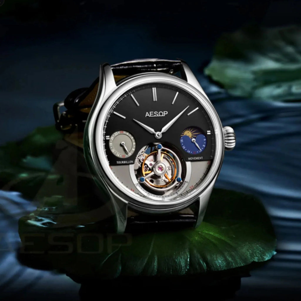 AESOP GMT Multifunction Original Tourbillon watch 7023 - DREAM WATCHES