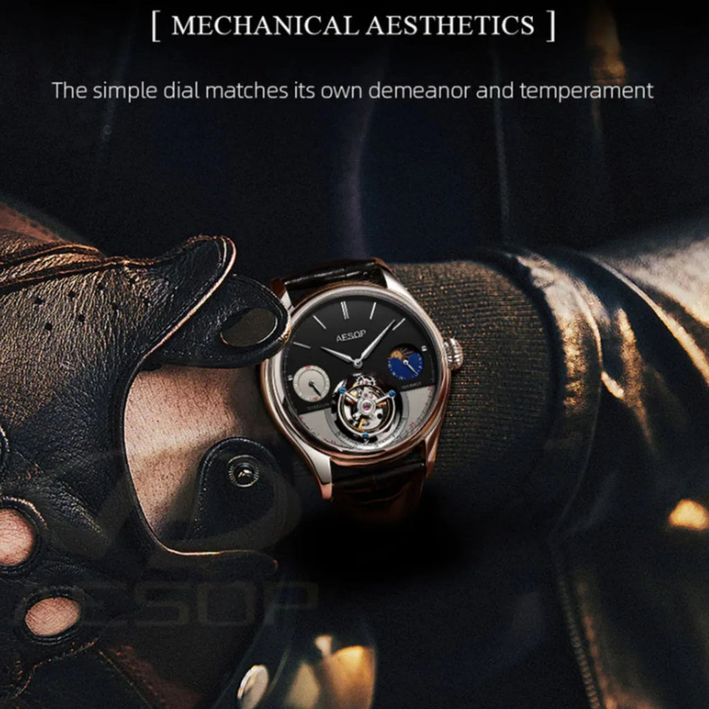 AESOP GMT Multifunction Original Tourbillon watch 7023 - DREAM WATCHES