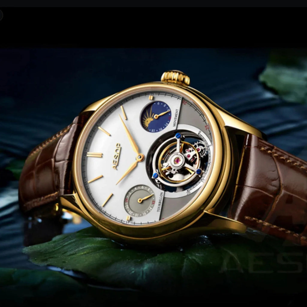 AESOP GMT Multifunction Original Tourbillon watch 7023 - DREAM WATCHES