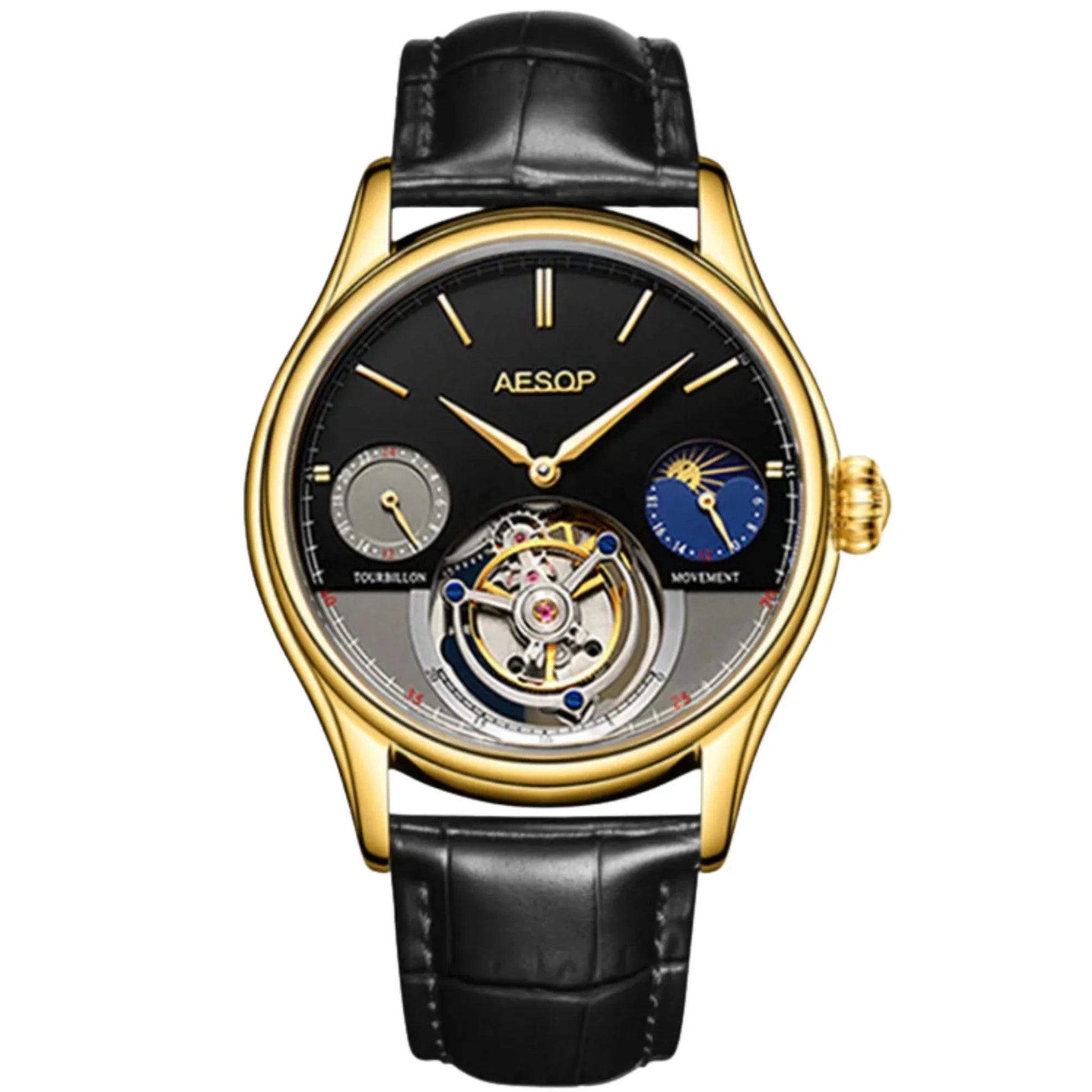 AESOP GMT Multifunction Original Tourbillon watch 7023 - DREAM WATCHES