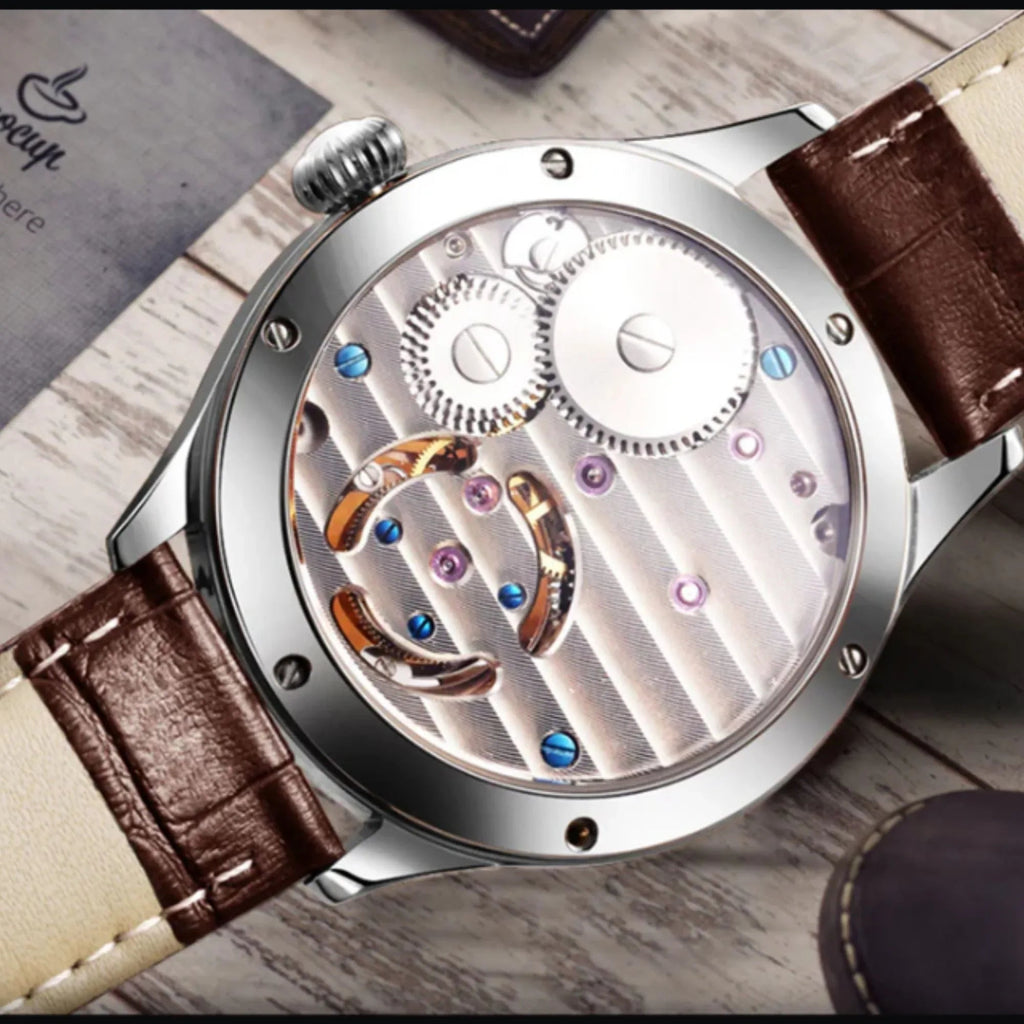 Aesop GMT Tourbillon Pearl Dial Multifunction watch 7017 - DREAM WATCHES
