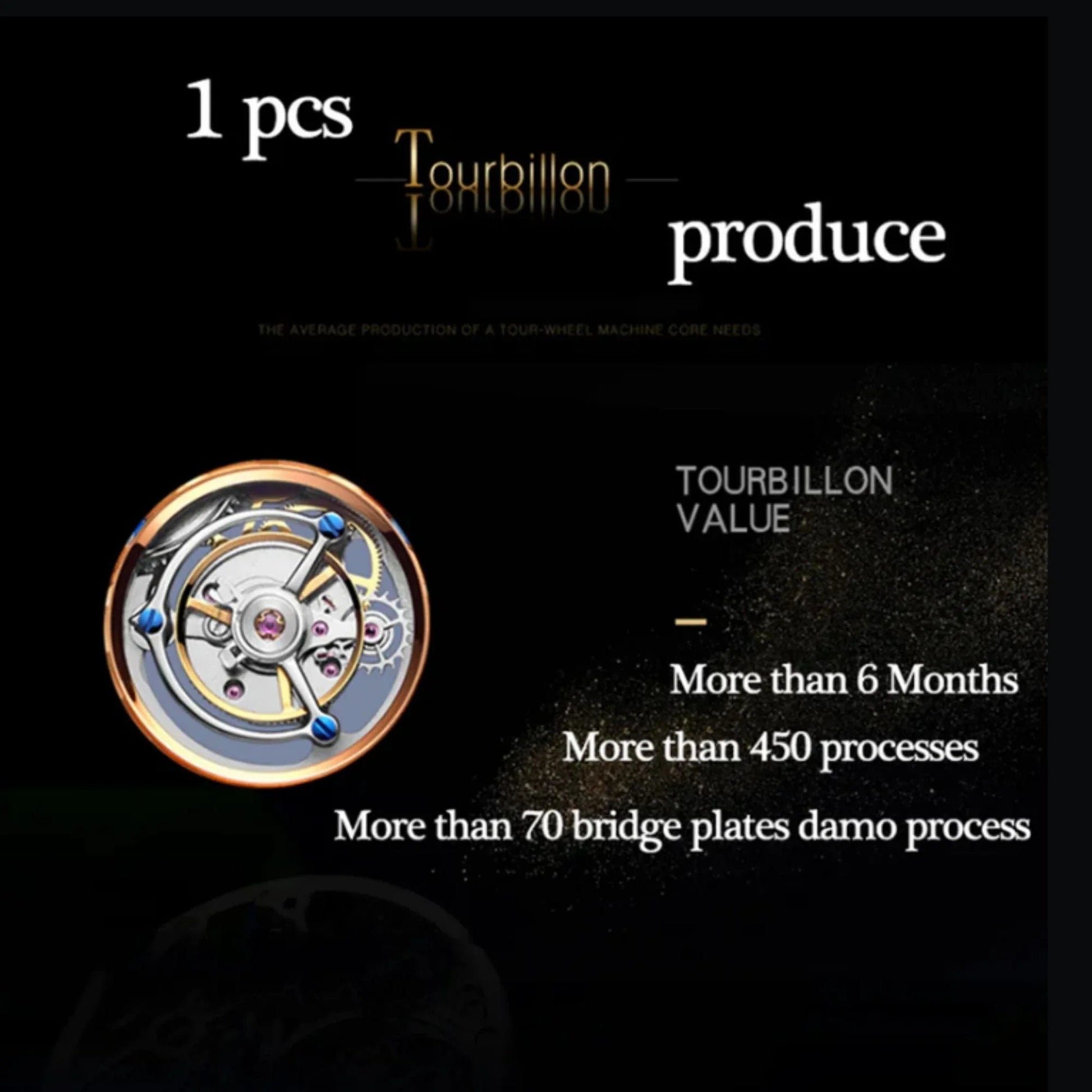 Aesop GMT Tourbillon Pearl Dial Multifunction watch 7017 - DREAM WATCHES