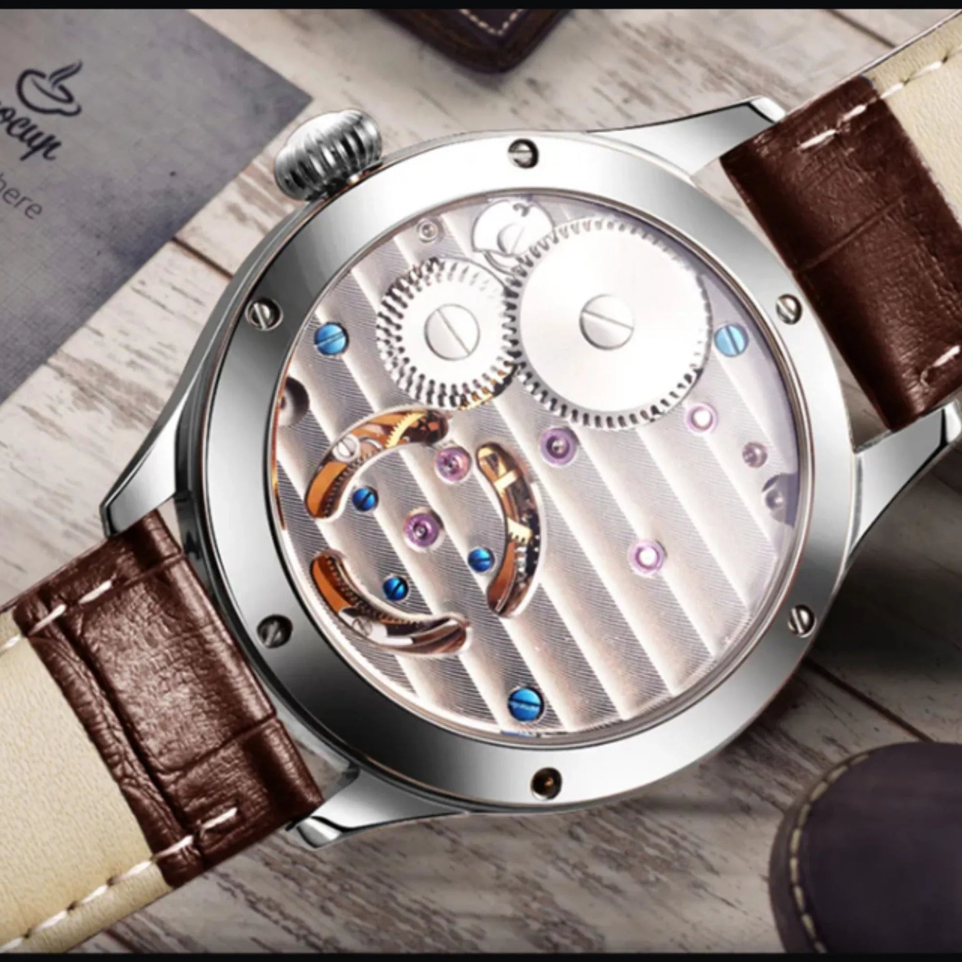 Aesop GMT Tourbillon Pearl Dial Multifunction watch 7017 - DREAM WATCHES