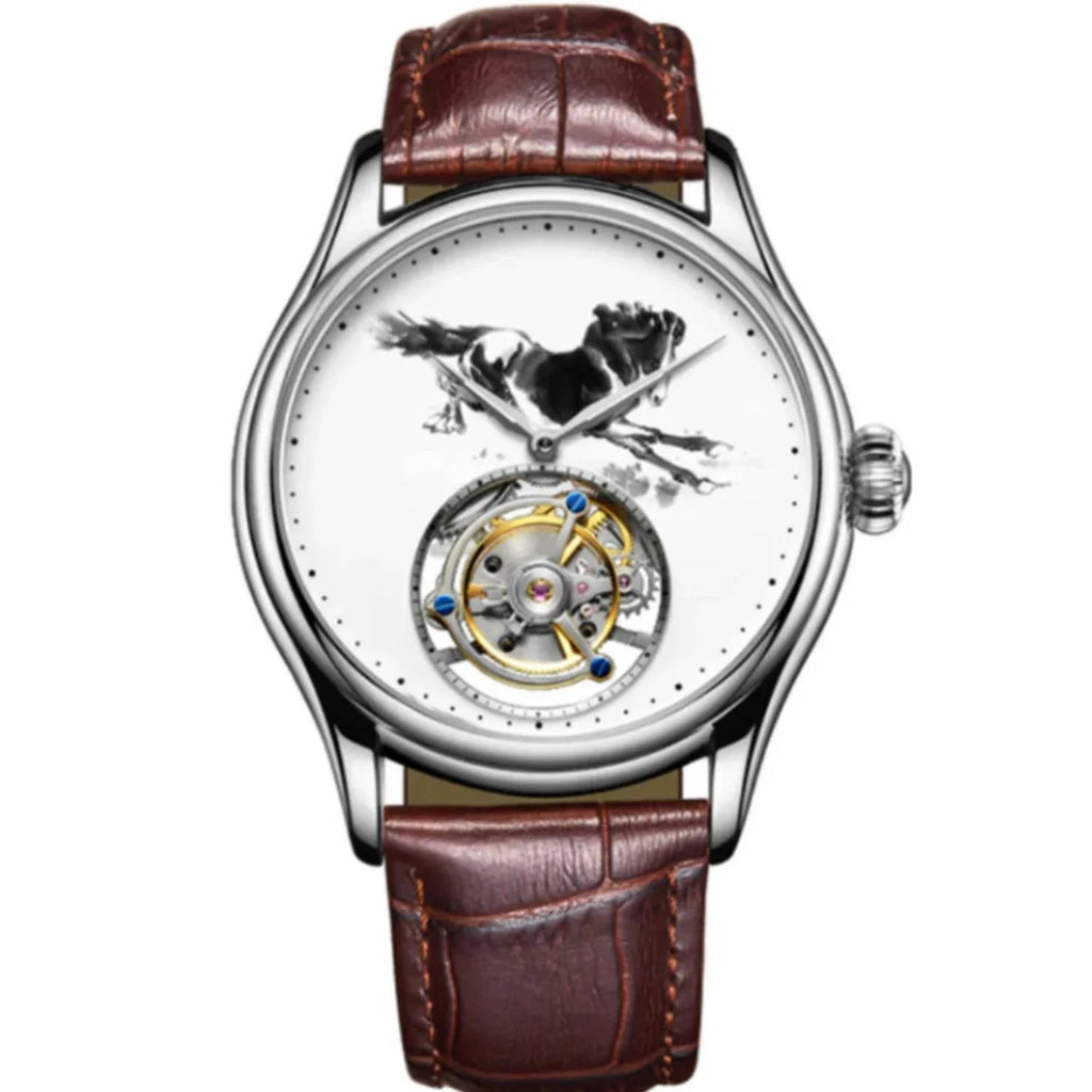 AESOP Ink Painting Tourbillon Horse watch 7010 - DREAM WATCHES