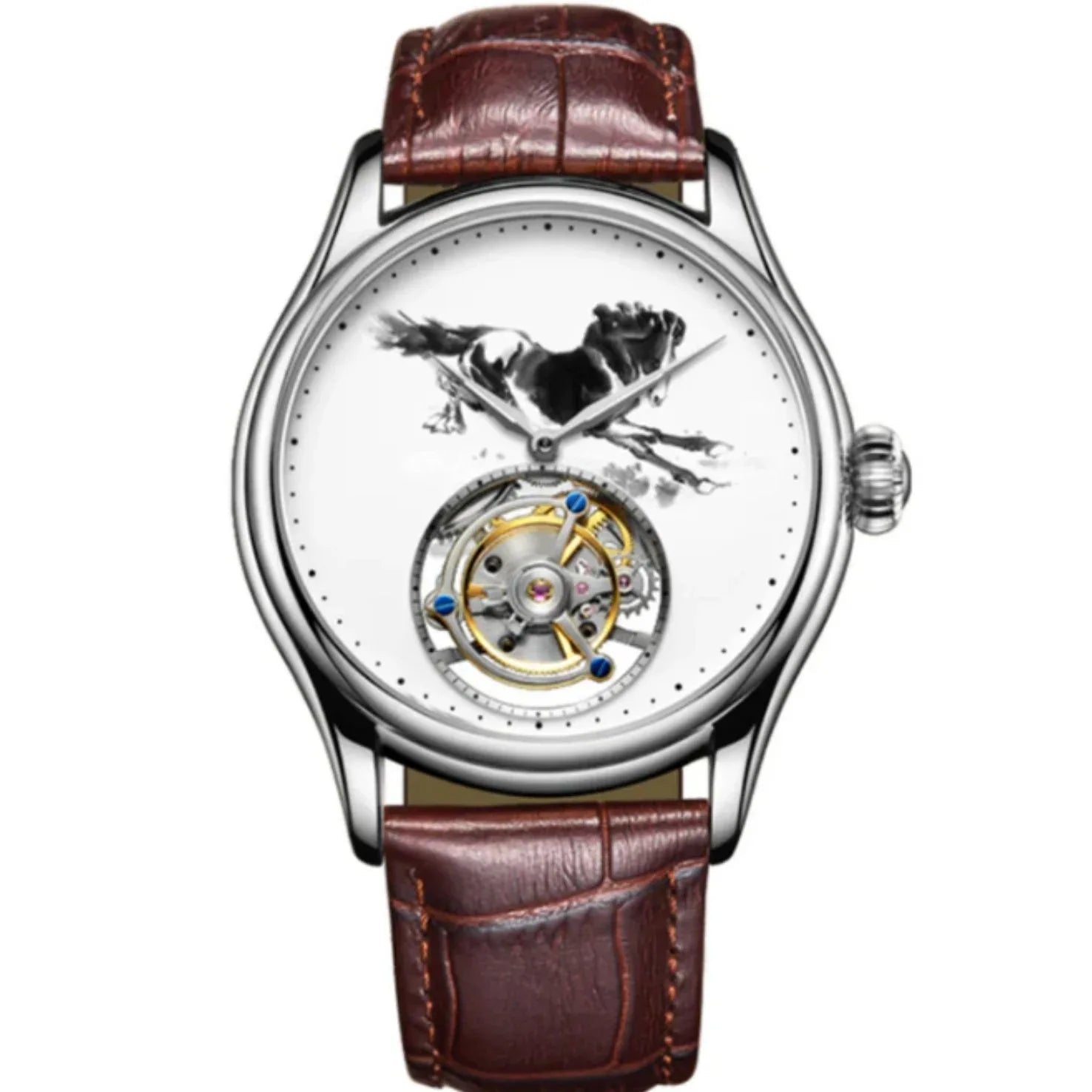 AESOP Ink Painting Tourbillon Horse watch 7010 - DREAM WATCHES