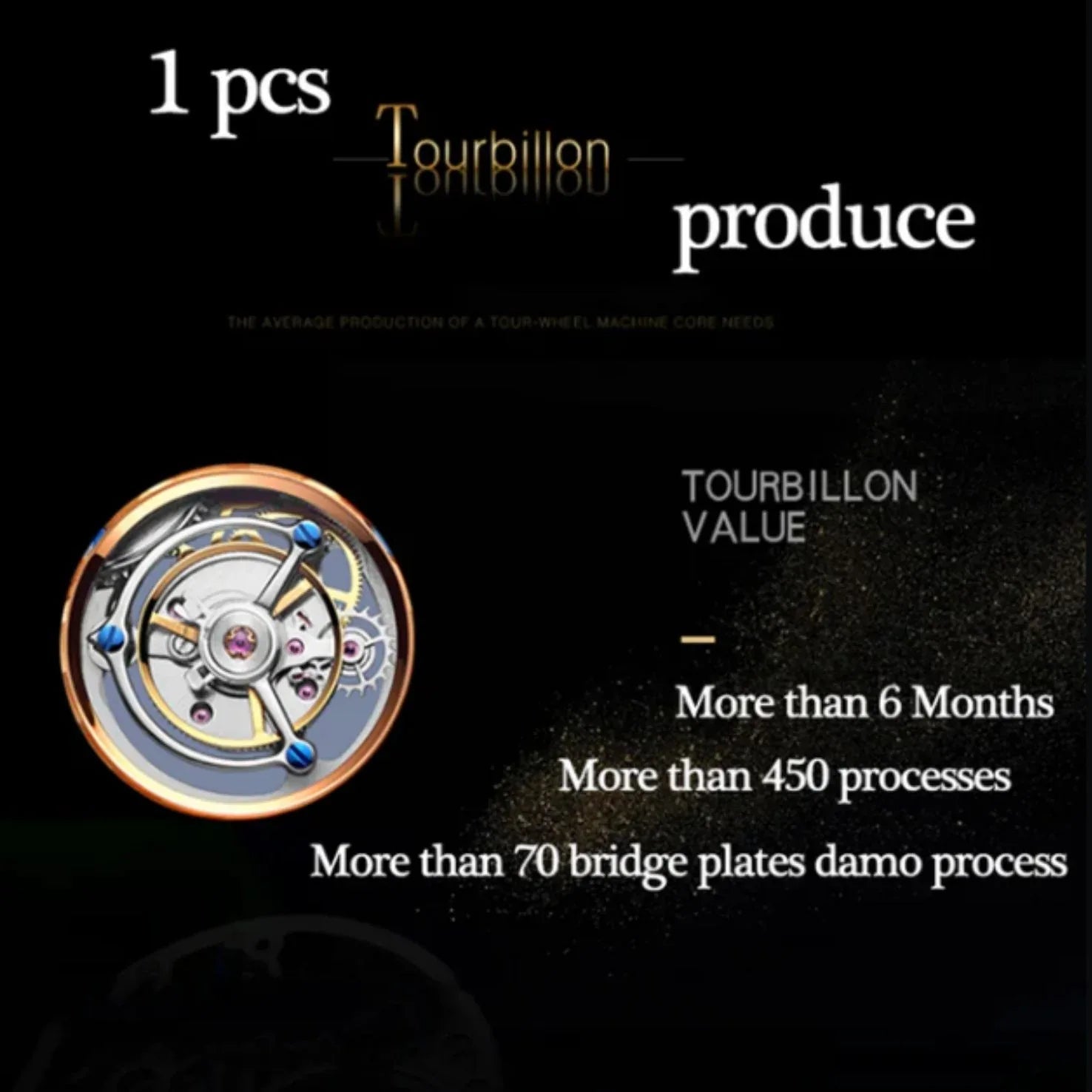 AESOP Ink Painting Tourbillon Horse watch 7010 - DREAM WATCHES