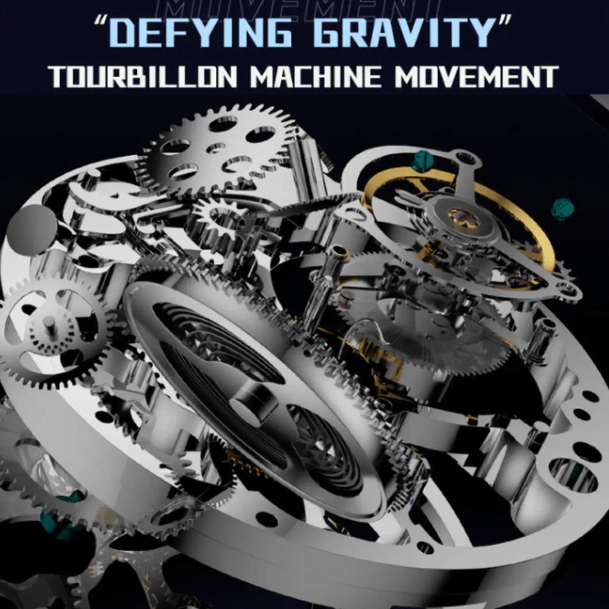 AESOP Mens Luxury Real Tourbillon Mechanical Sapphire Waterproof Watch 7049 - DREAM WATCHES