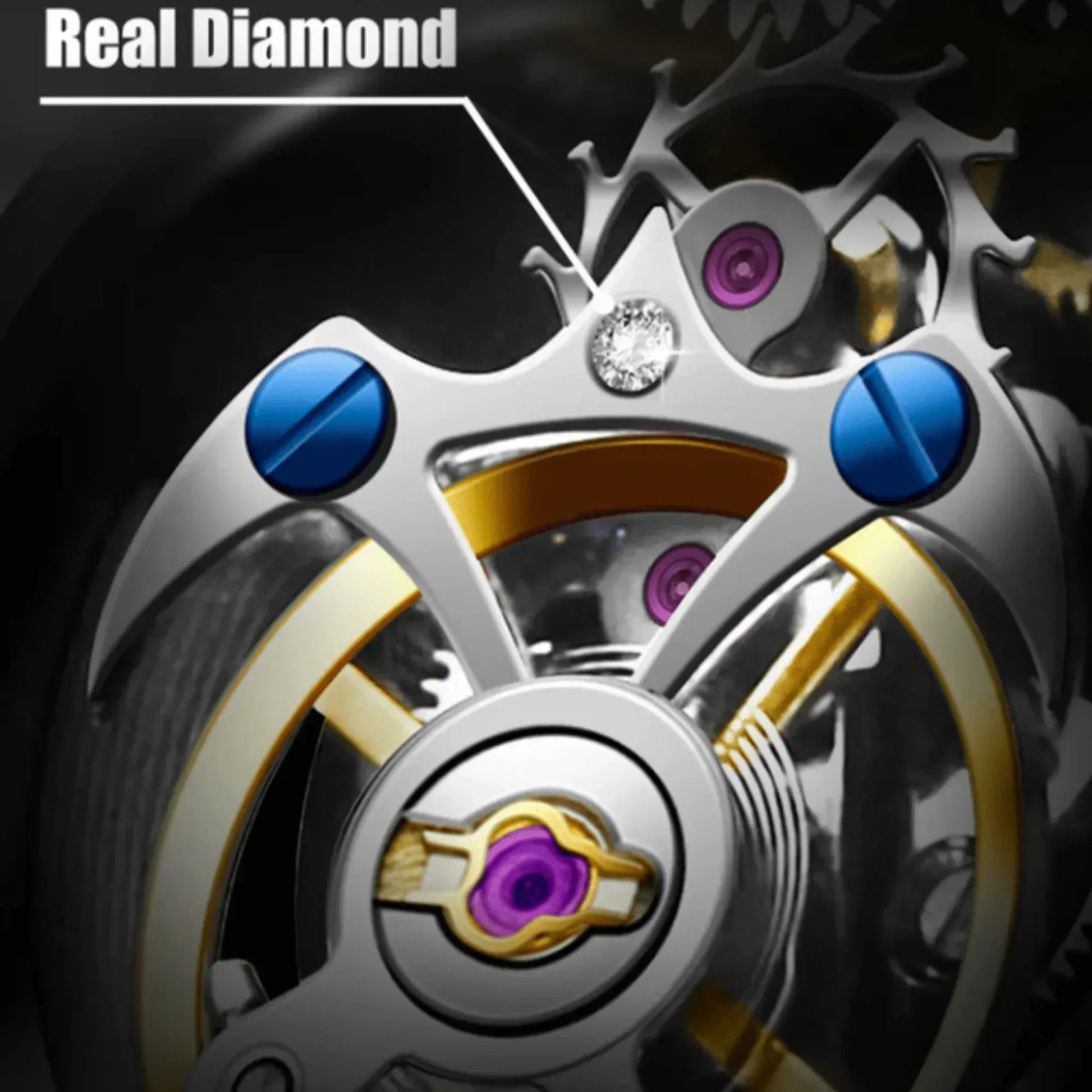 AESOP Mens Luxury Real Tourbillon Mechanical Sapphire Waterproof Watch 7049 - DREAM WATCHES