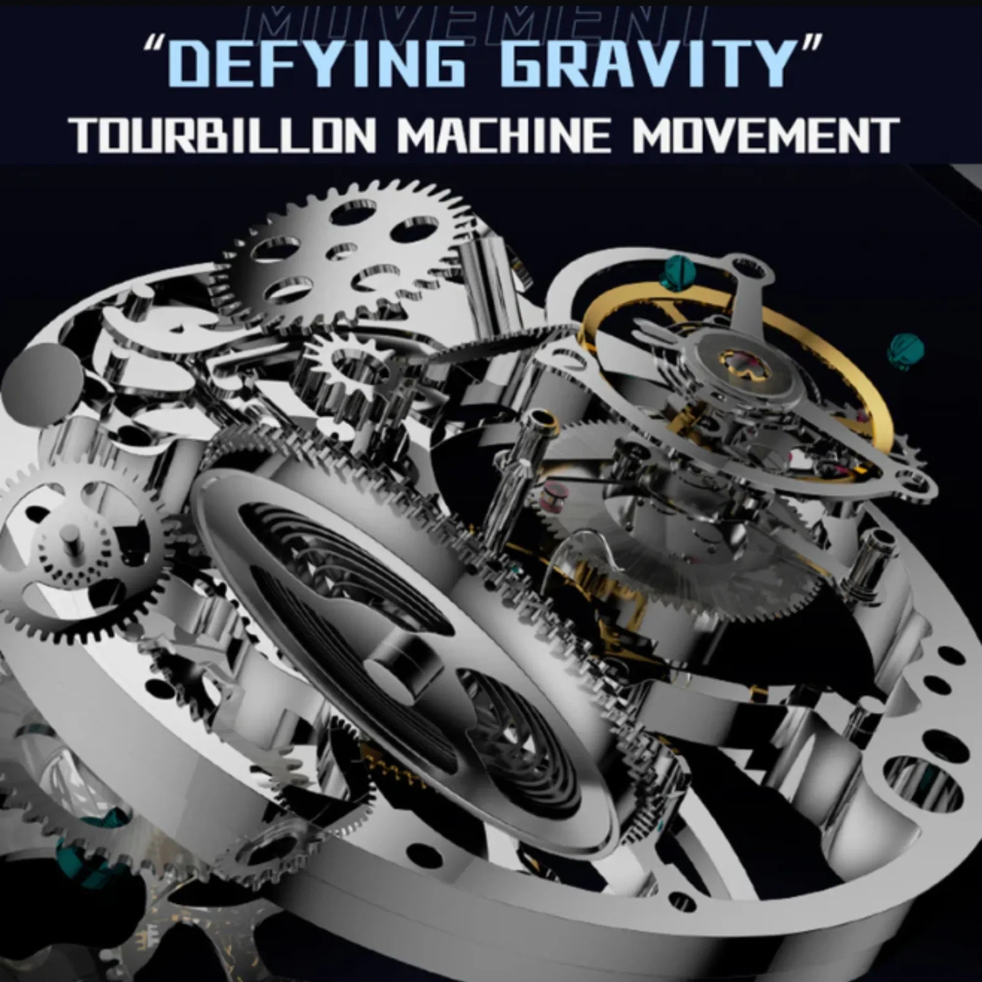 AESOP Mens Luxury starry sky dial Tourbillon 7049 - Rose Golden - DREAM WATCHES