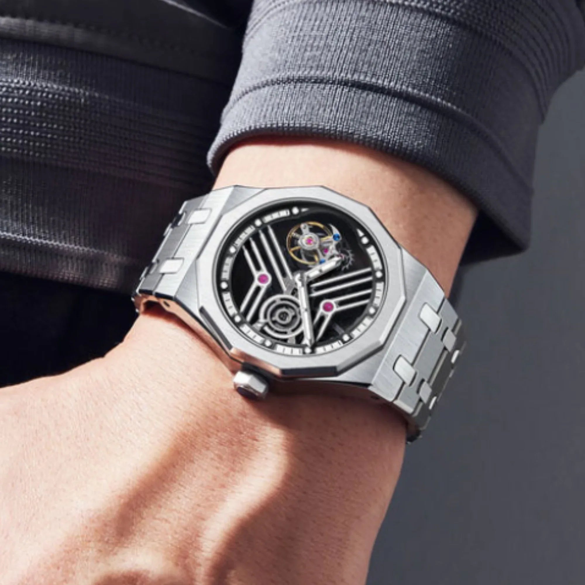 Aesop Original 9 Clock Crystal Tourbillon 7055 - DREAM WATCHES