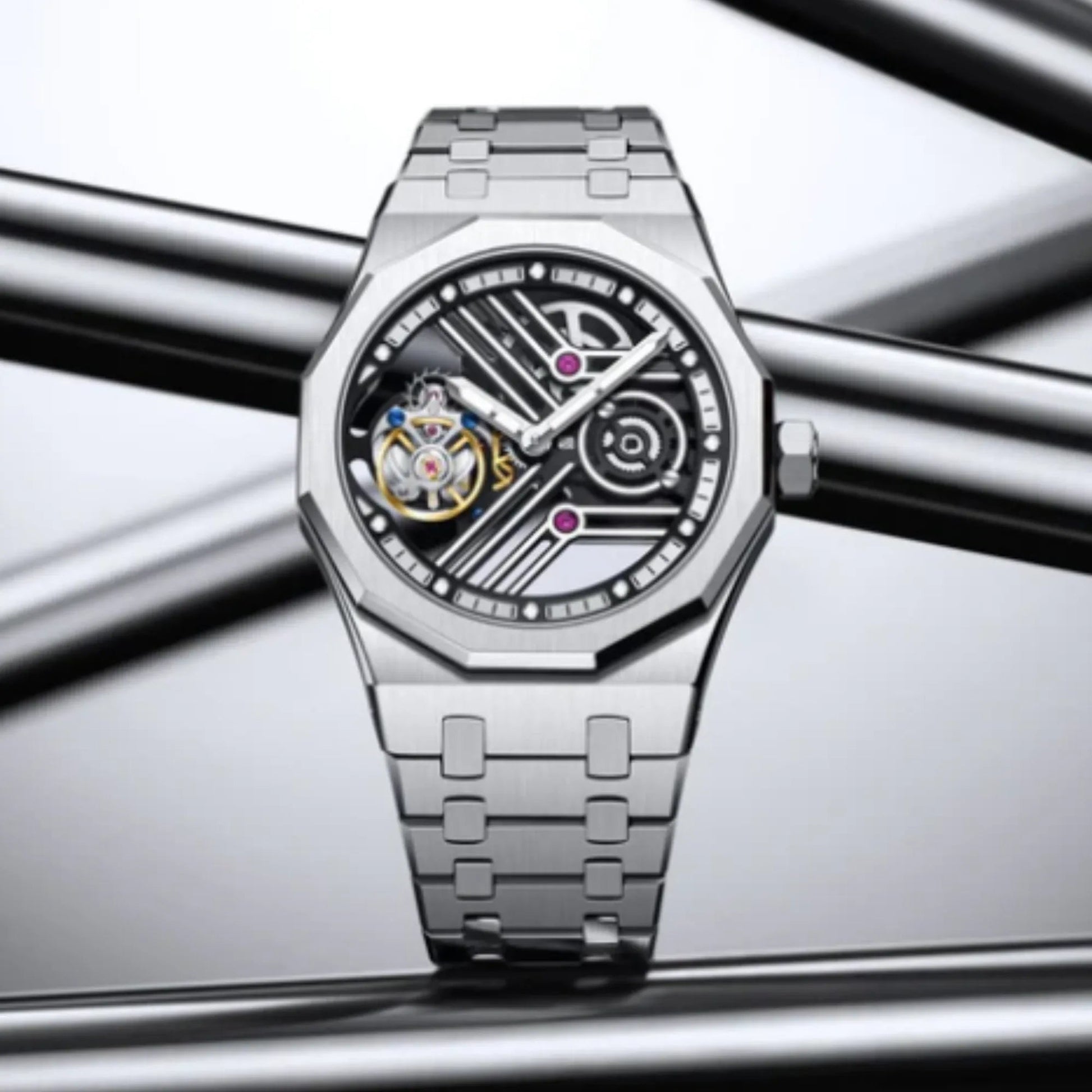 Aesop Original 9 Clock Crystal Tourbillon 7055 - DREAM WATCHES
