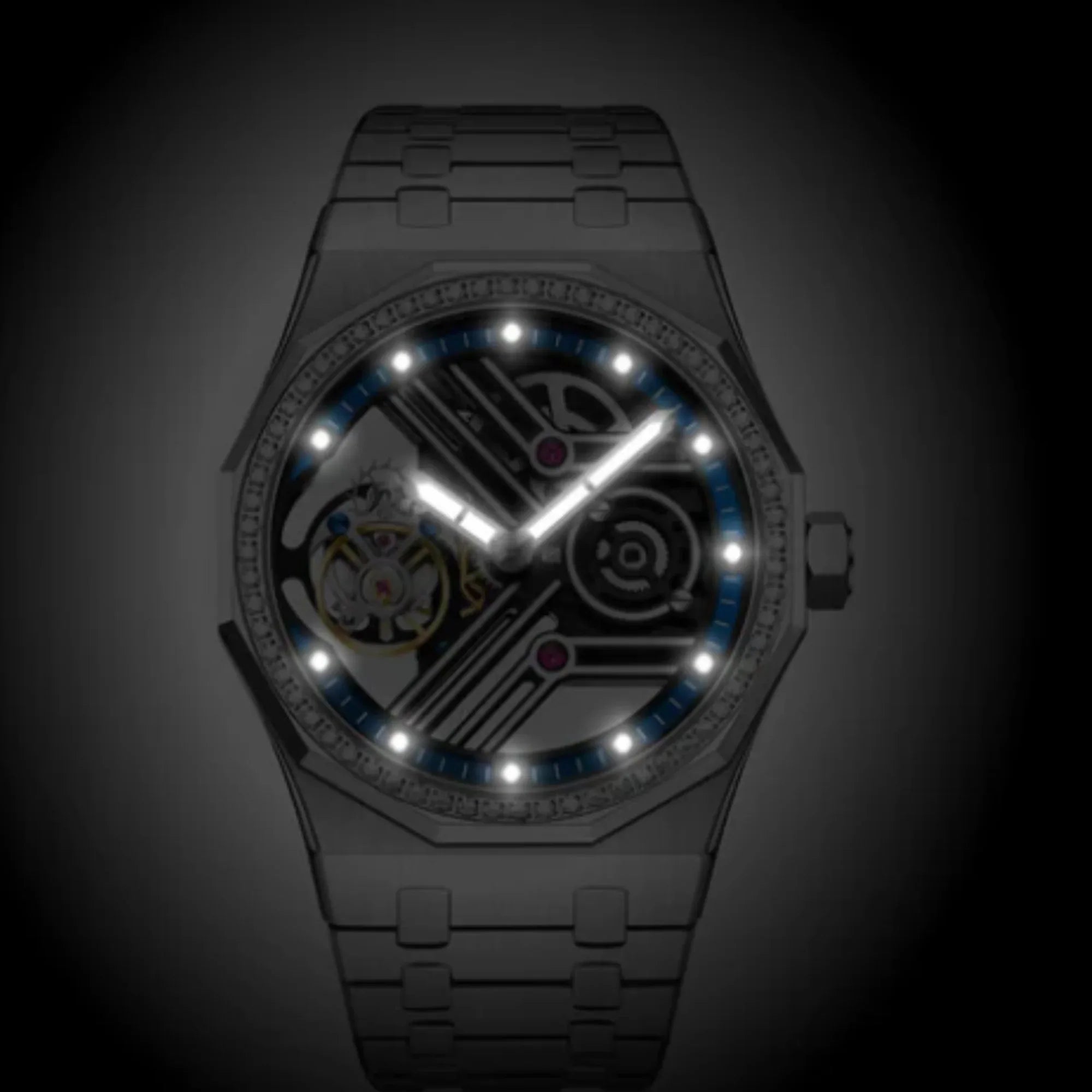 Aesop Original 9 Clock Crystal Tourbillon 7055 - DREAM WATCHES