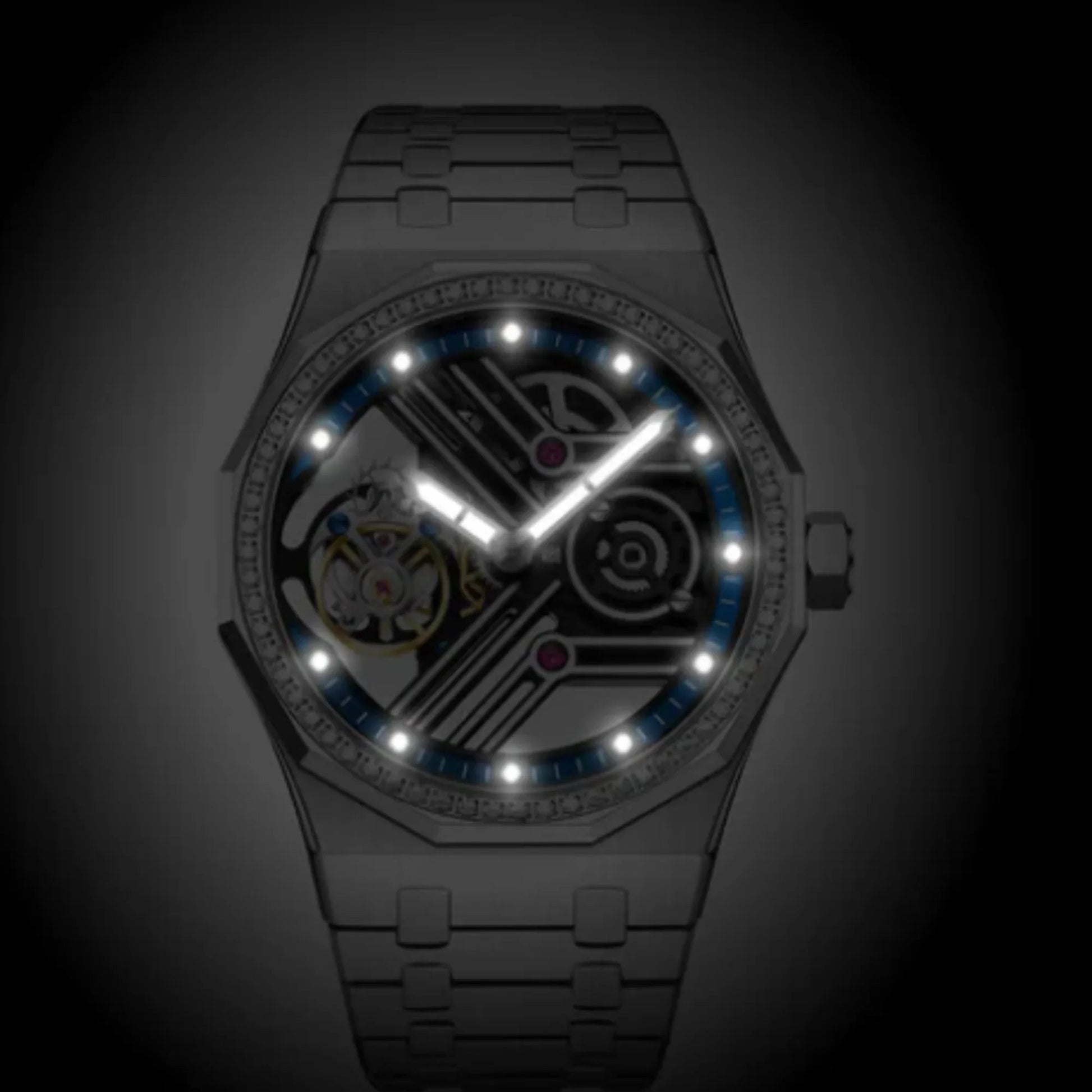 Aesop Original 9 Clock Crystal Tourbillon 7055 - DREAM WATCHES