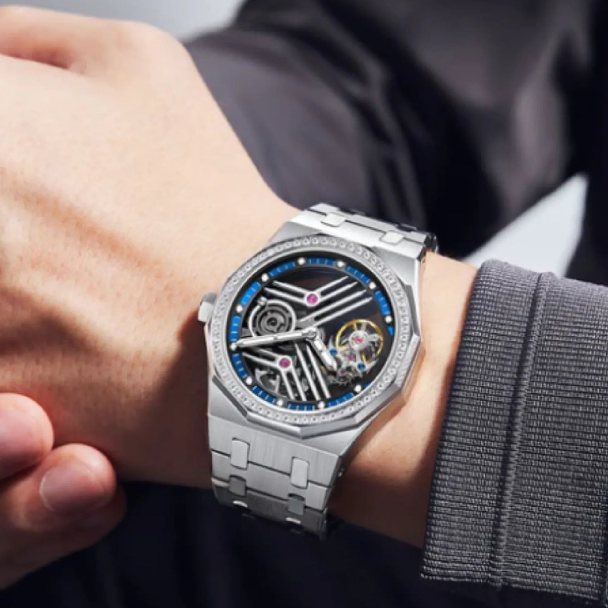 Aesop Original 9 Clock Crystal Tourbillon 7055 - DREAM WATCHES