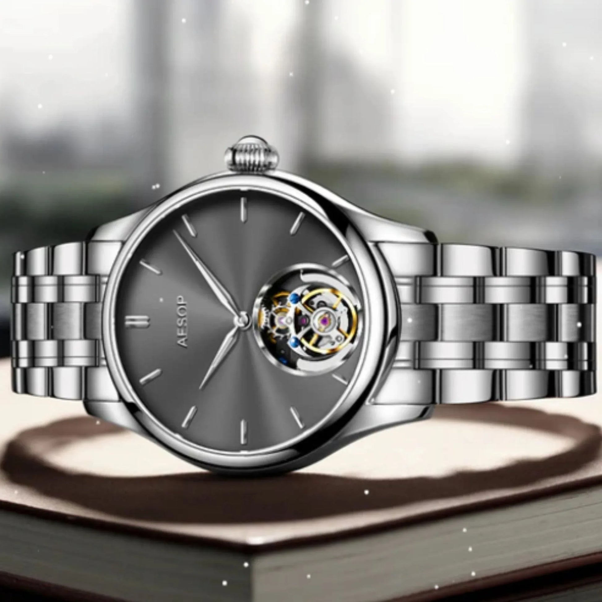 AESOP Original diamond tourbillon movement watch 7040 - DREAM WATCHES