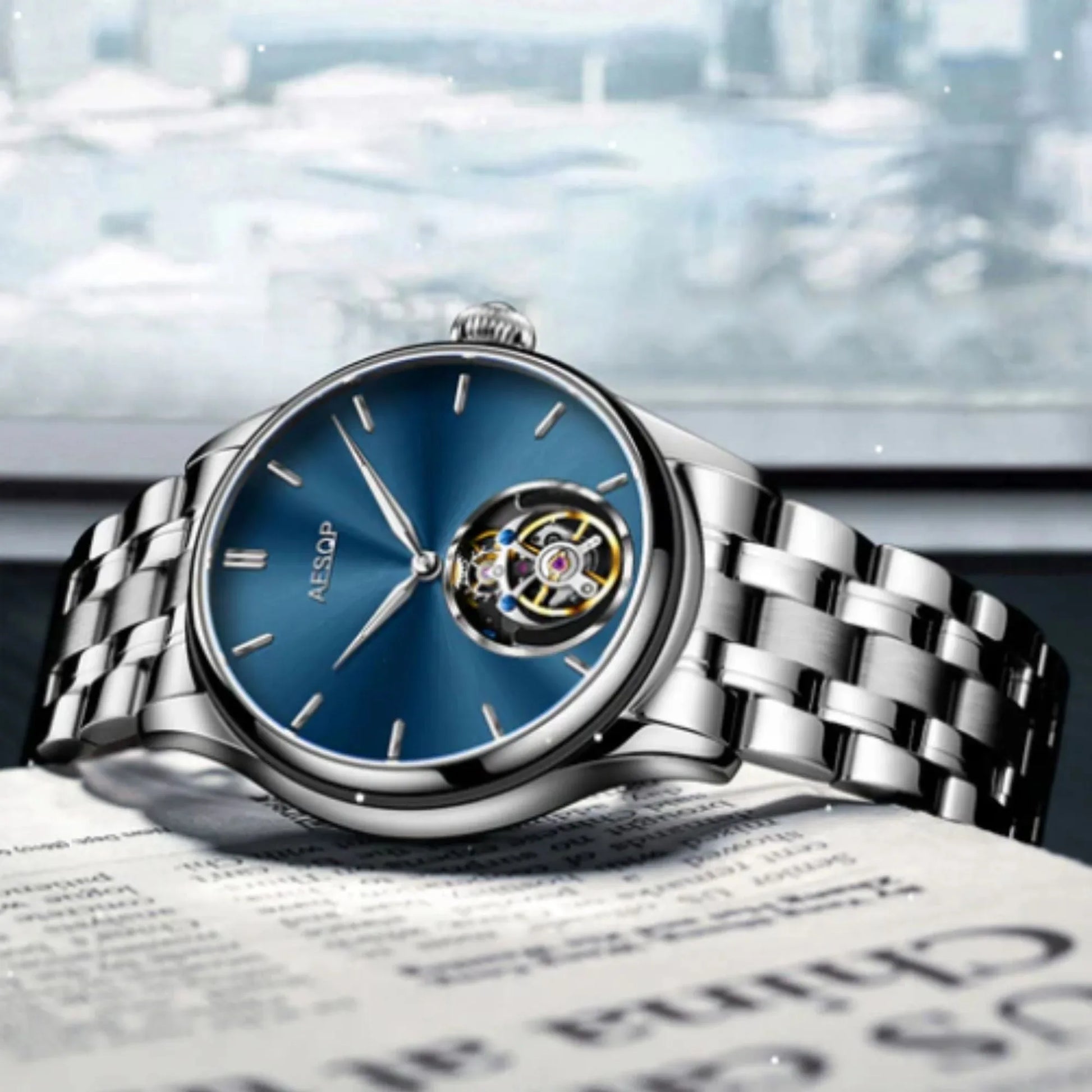 AESOP Original diamond tourbillon movement watch 7040 - DREAM WATCHES