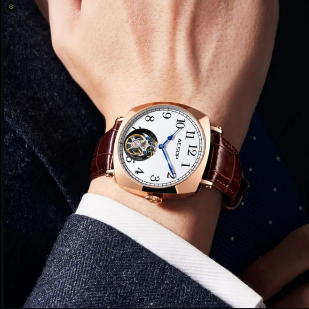 AESOP Original diamond tourbillon movement watch 7068 - DREAM WATCHES