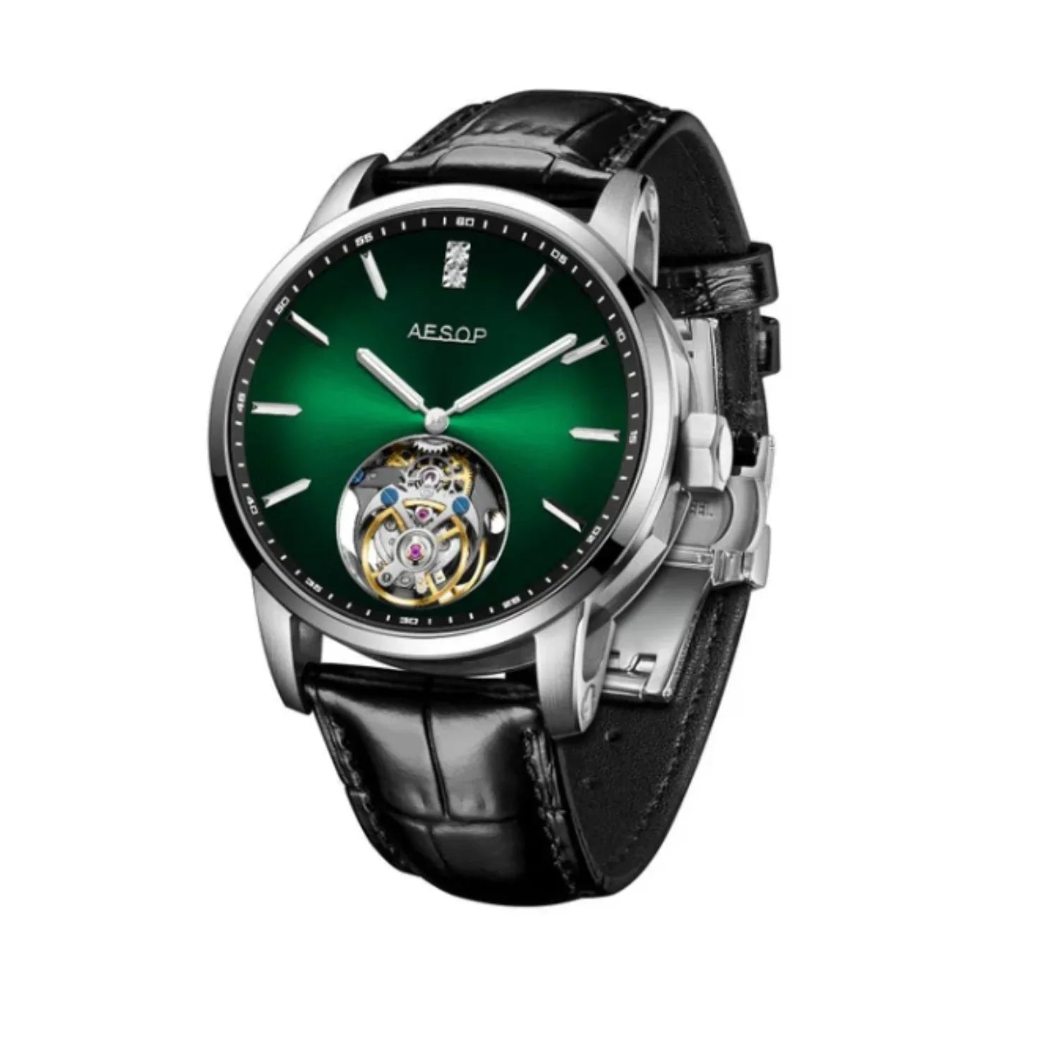 AESOP Original diamond tourbillon movement watch 7090 - DREAM WATCHES