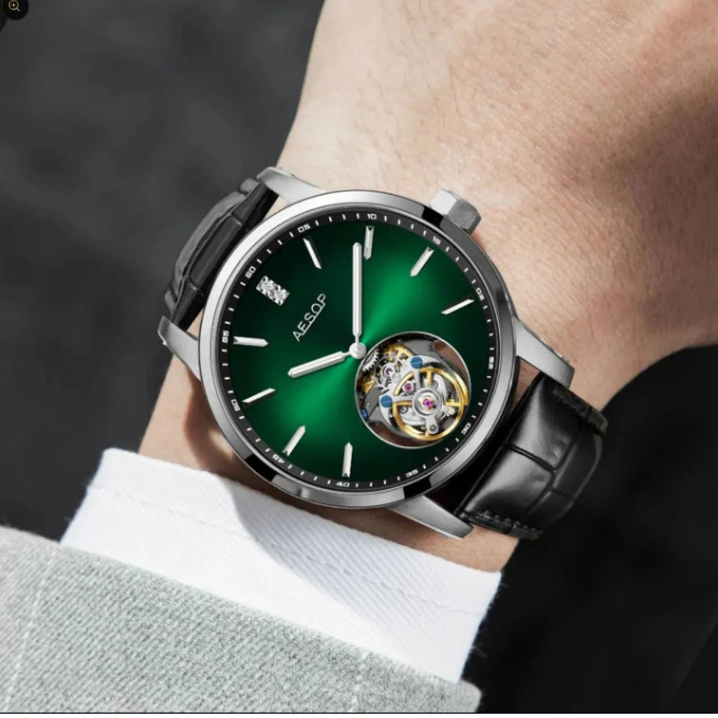 AESOP Original diamond tourbillon movement watch 7090 - DREAM WATCHES