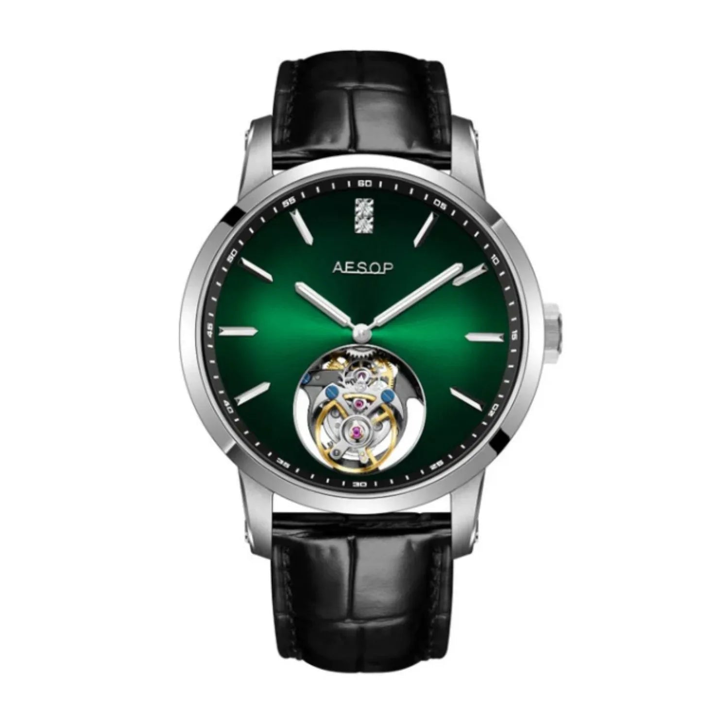 AESOP Original diamond tourbillon movement watch 7090 - DREAM WATCHES