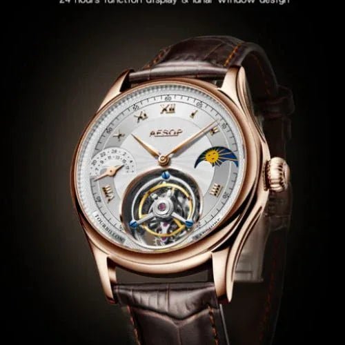 Aesop Original GMT Tourbillon Movement 7027 - DREAM WATCHES