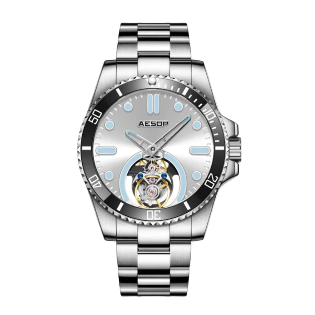 AESOP Original Tourbillon Ceramic Bezel Swiss Luminous Watch 7060 - DREAM WATCHES
