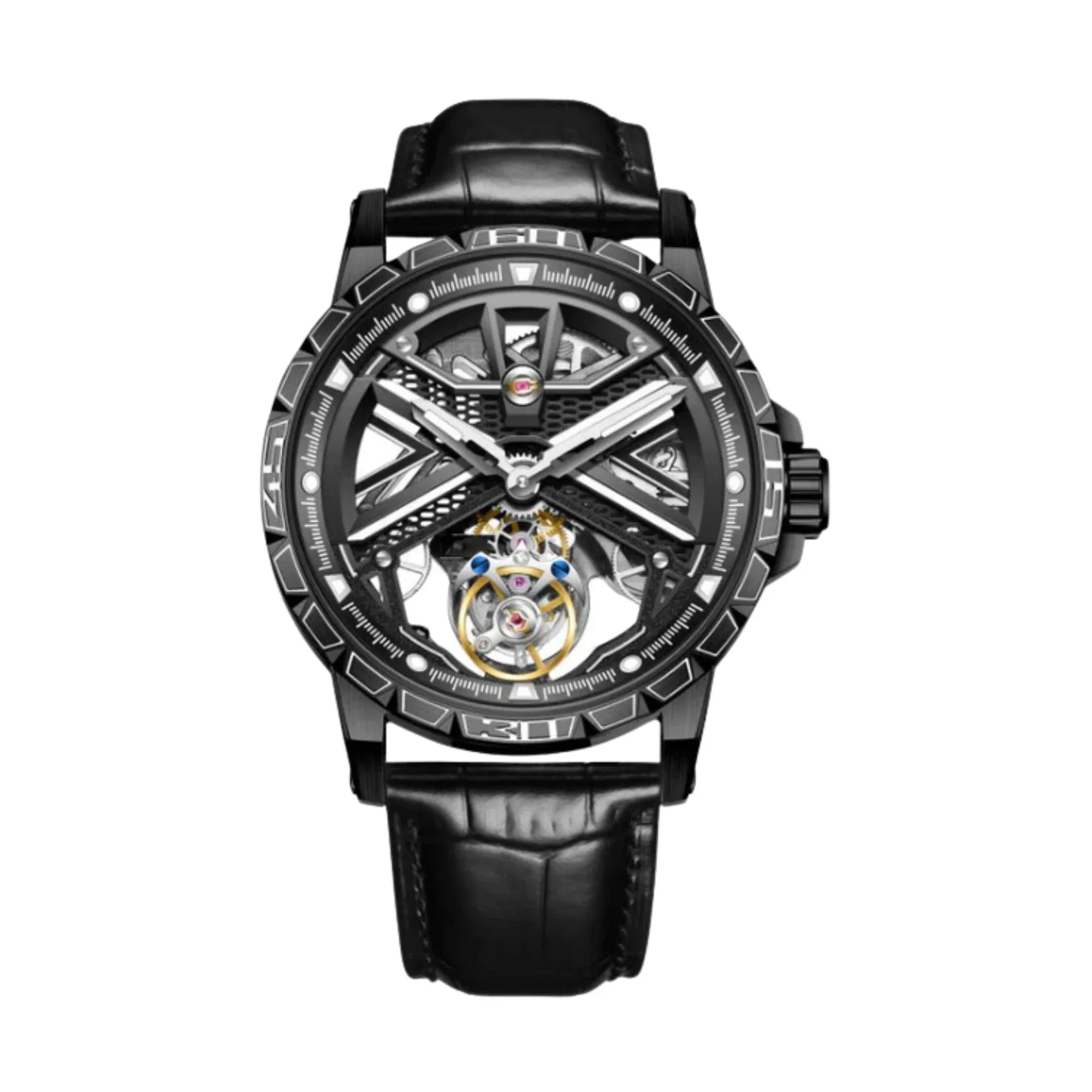 Aesop Original Tourbillon Skeleton Dial Manual Winding Mechanical Wrist Watch 7063 - DREAM WATCHES