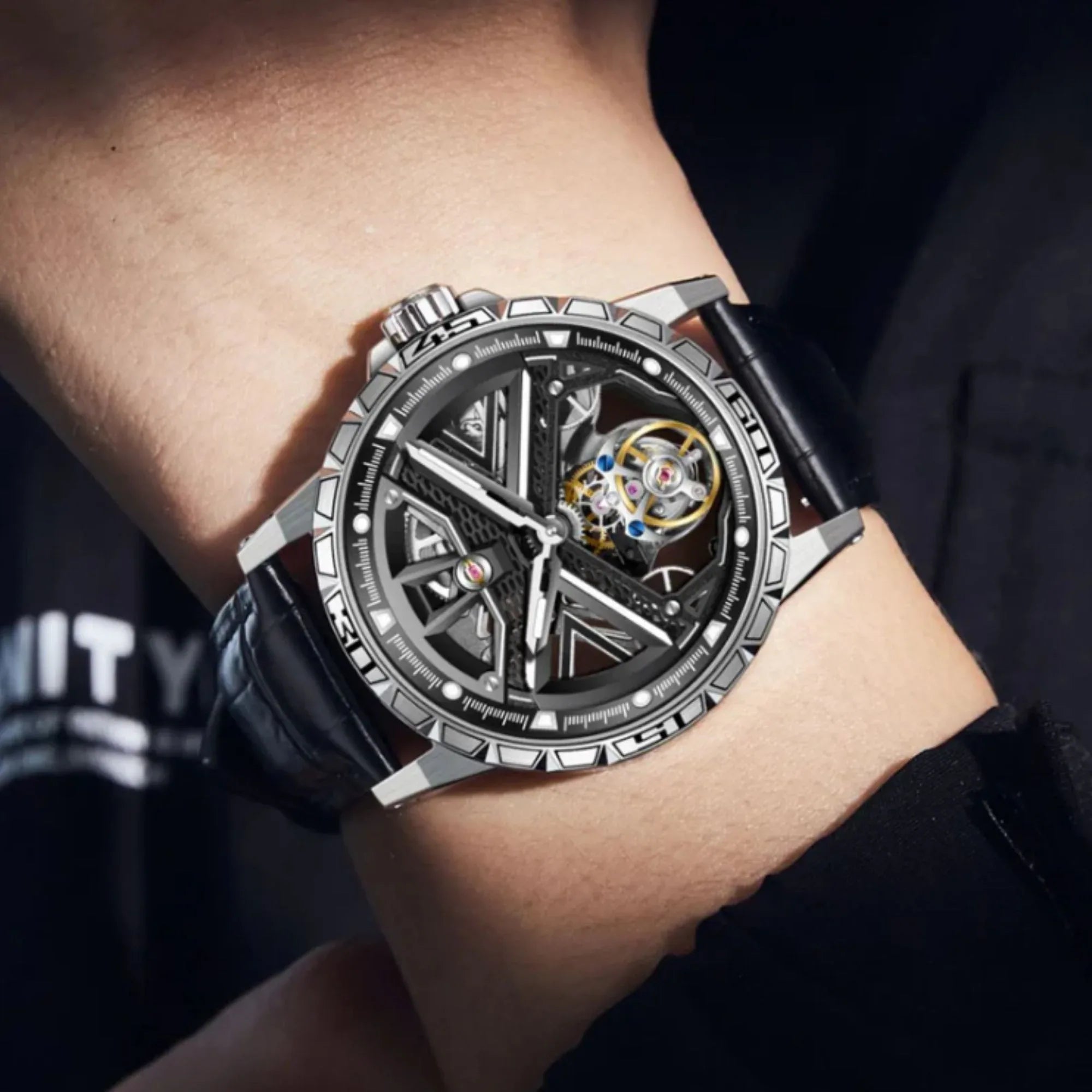 Aesop Original Tourbillon Skeleton Dial Manual Winding Mechanical Wrist Watch 7063 - DREAM WATCHES