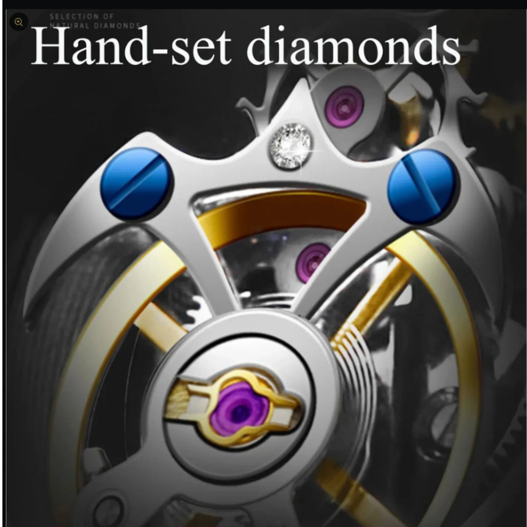 Aesop Original Tourbillon Skeleton Dial Manual Winding Mechanical Wrist Watch 7063 - DREAM WATCHES