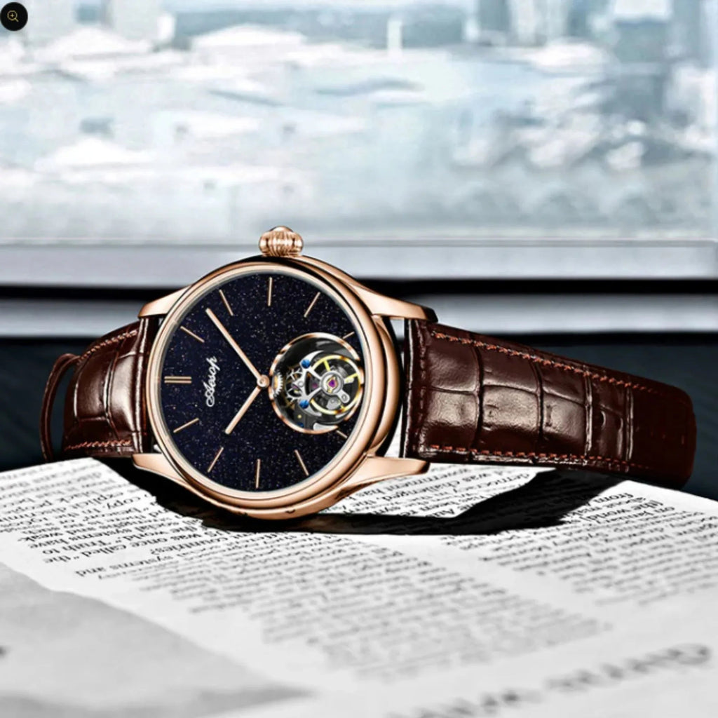 AESOP Original Tourbillon Skeleton Movement Watch 7050 - DREAM WATCHES