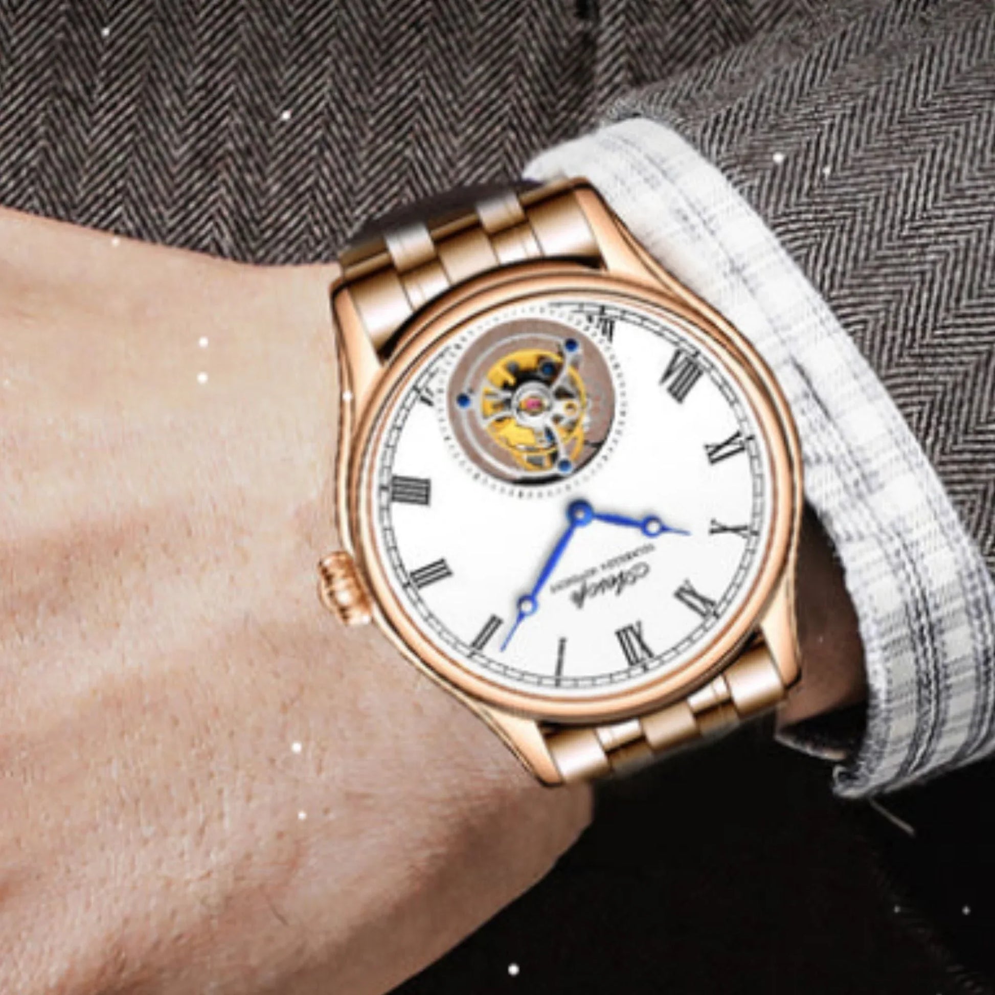 AESOP Roman Tourbillon Sapphire Mirror and Back Cover 7021 watch - DREAM WATCHES