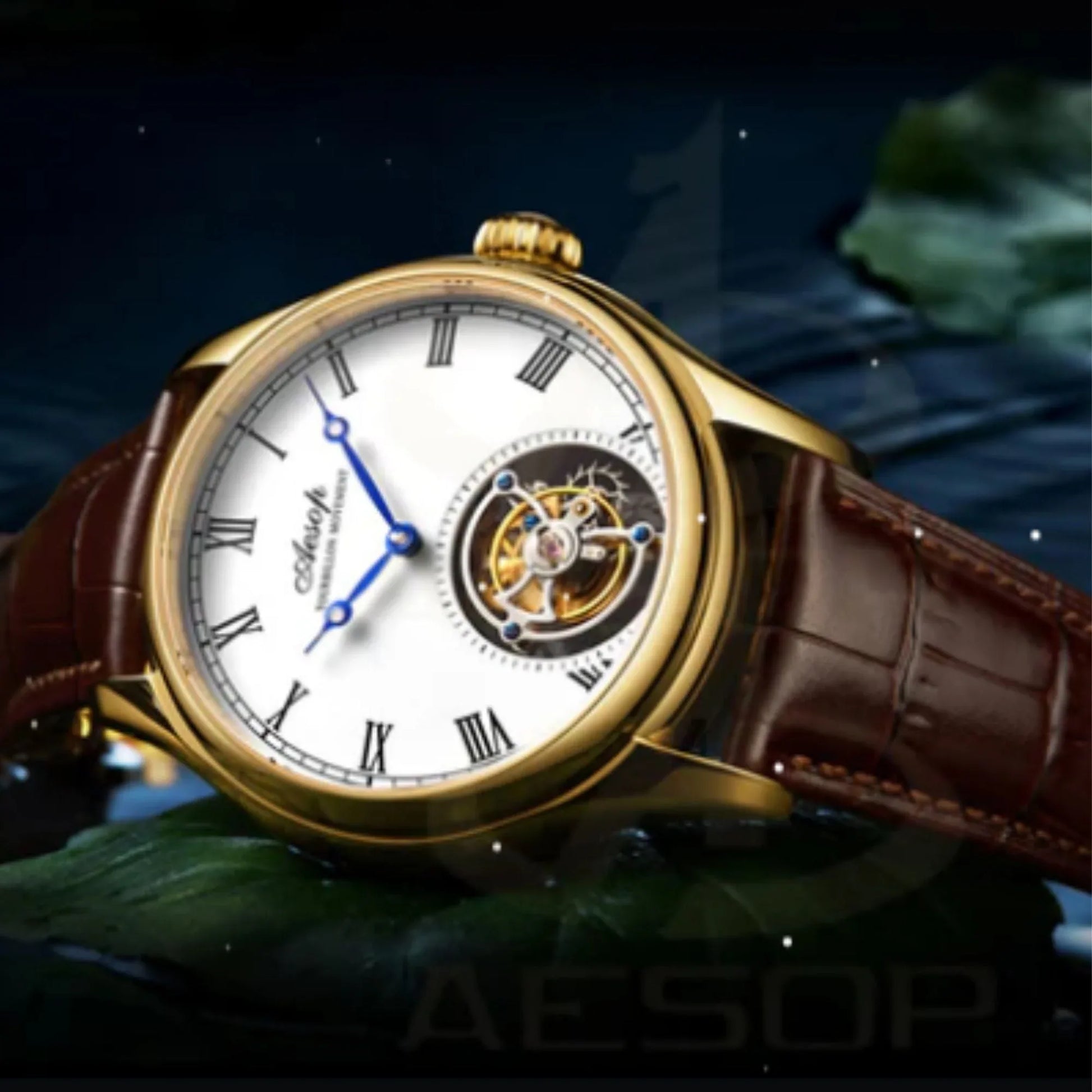 AESOP Roman Tourbillon Sapphire Mirror and Back Cover 7021 watch - DREAM WATCHES