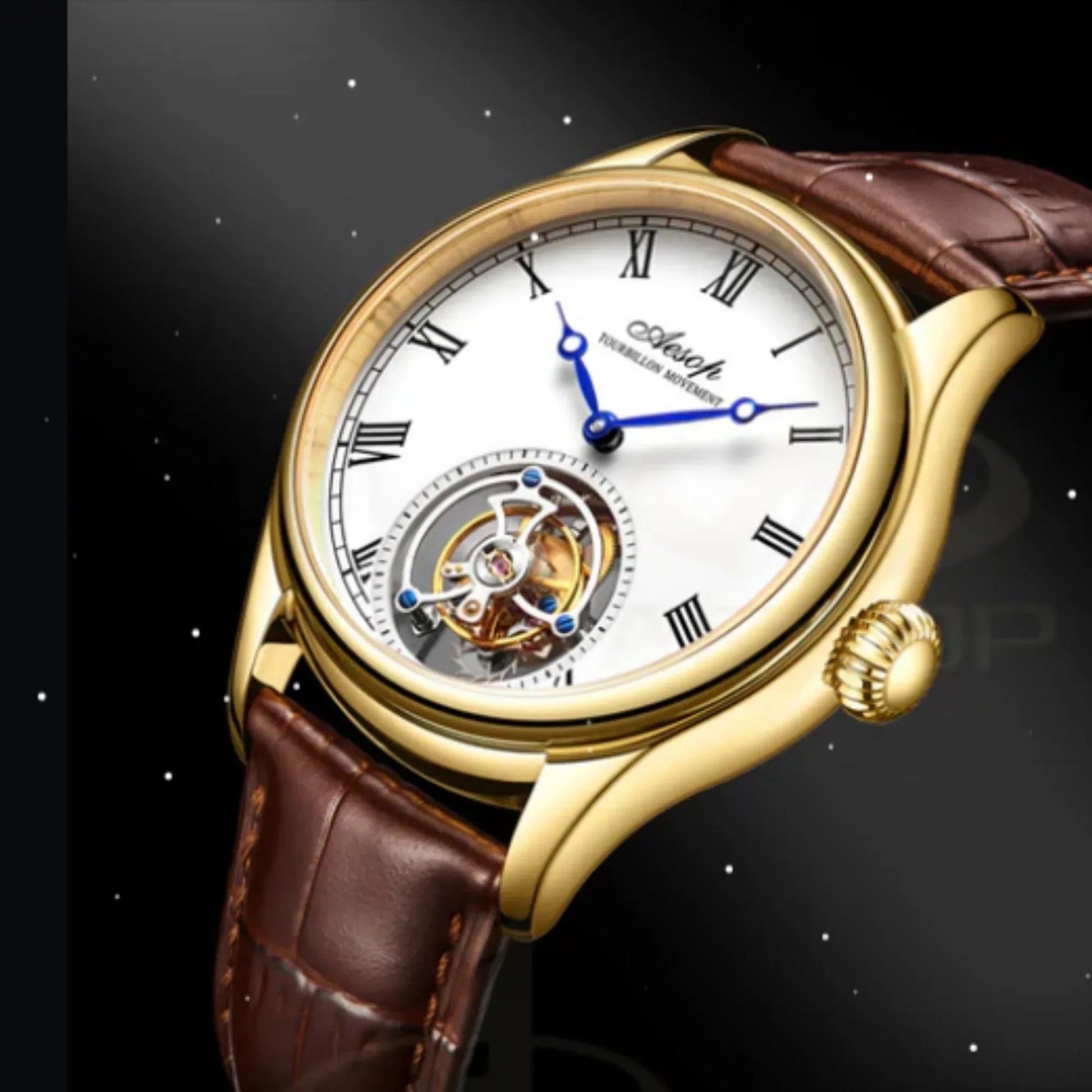 AESOP Roman Tourbillon Sapphire Mirror and Back Cover 7021 watch - DREAM WATCHES
