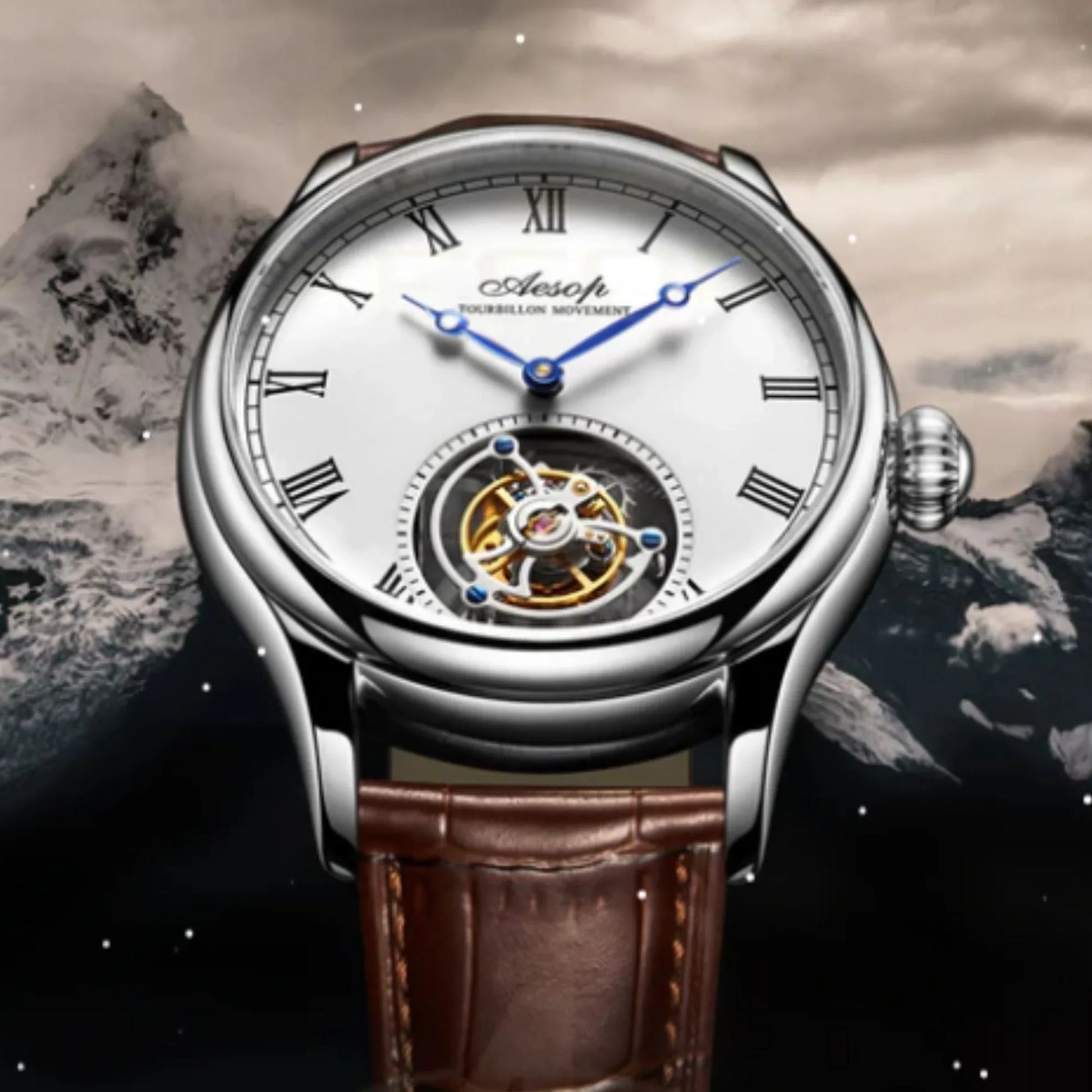 AESOP Roman Tourbillon Sapphire Mirror and Back Cover 7021 watch - DREAM WATCHES