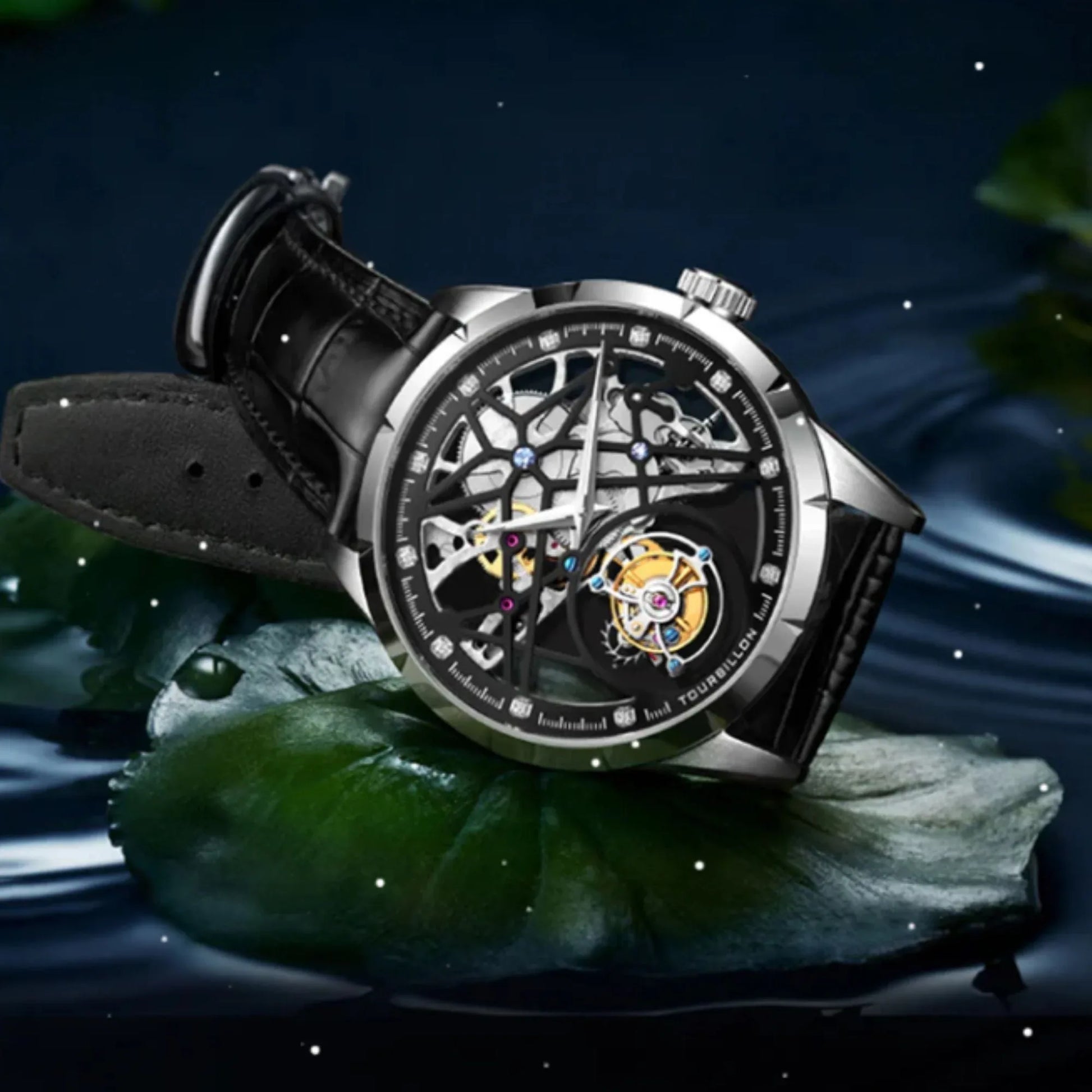 AESOP Skeleton Original Tourbillon Watch 5ATM Waterproof 7018 - DREAM WATCHES