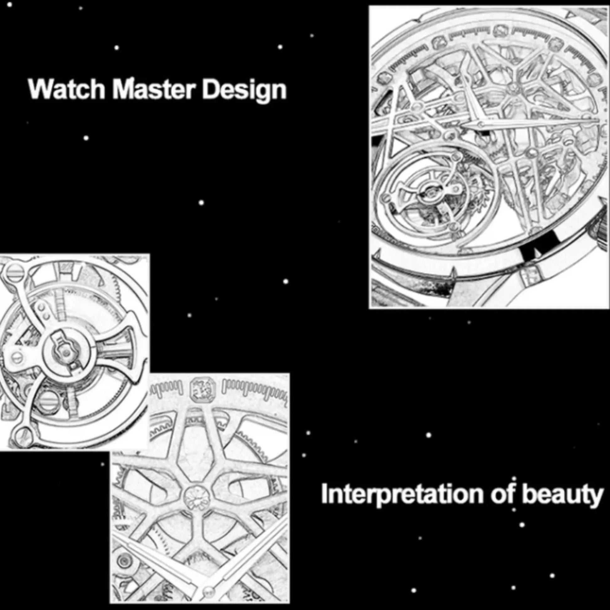 AESOP Skeleton Original Tourbillon Watch 5ATM Waterproof 7018 - DREAM WATCHES