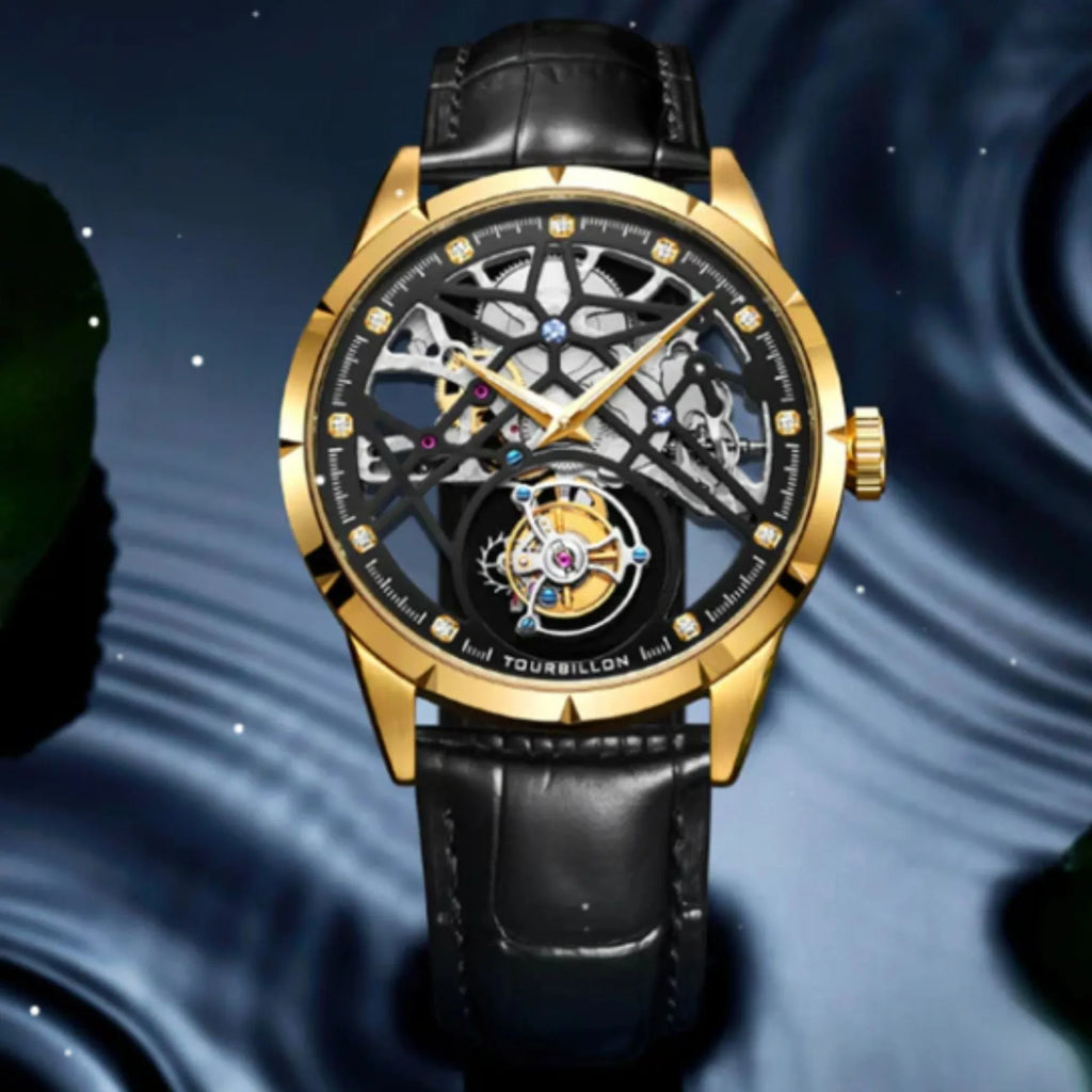AESOP Skeleton Original Tourbillon Watch 5ATM Waterproof 7018 - DREAM WATCHES