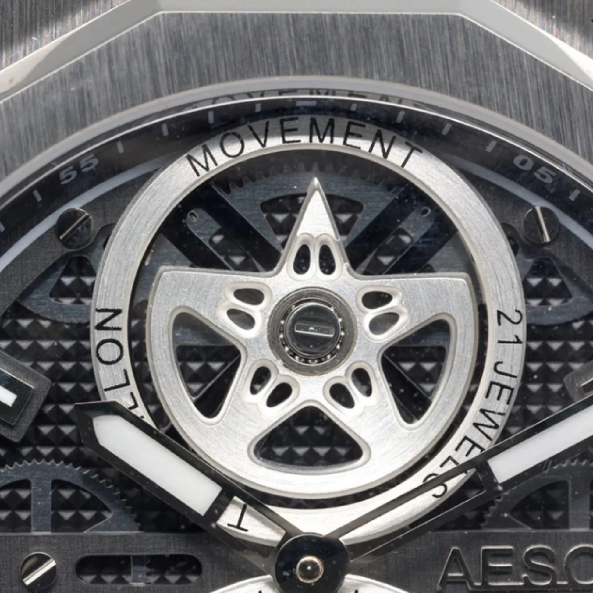 AESOP Skeleton tourbillon movement mechanical men watch 7092 - DREAM WATCHES
