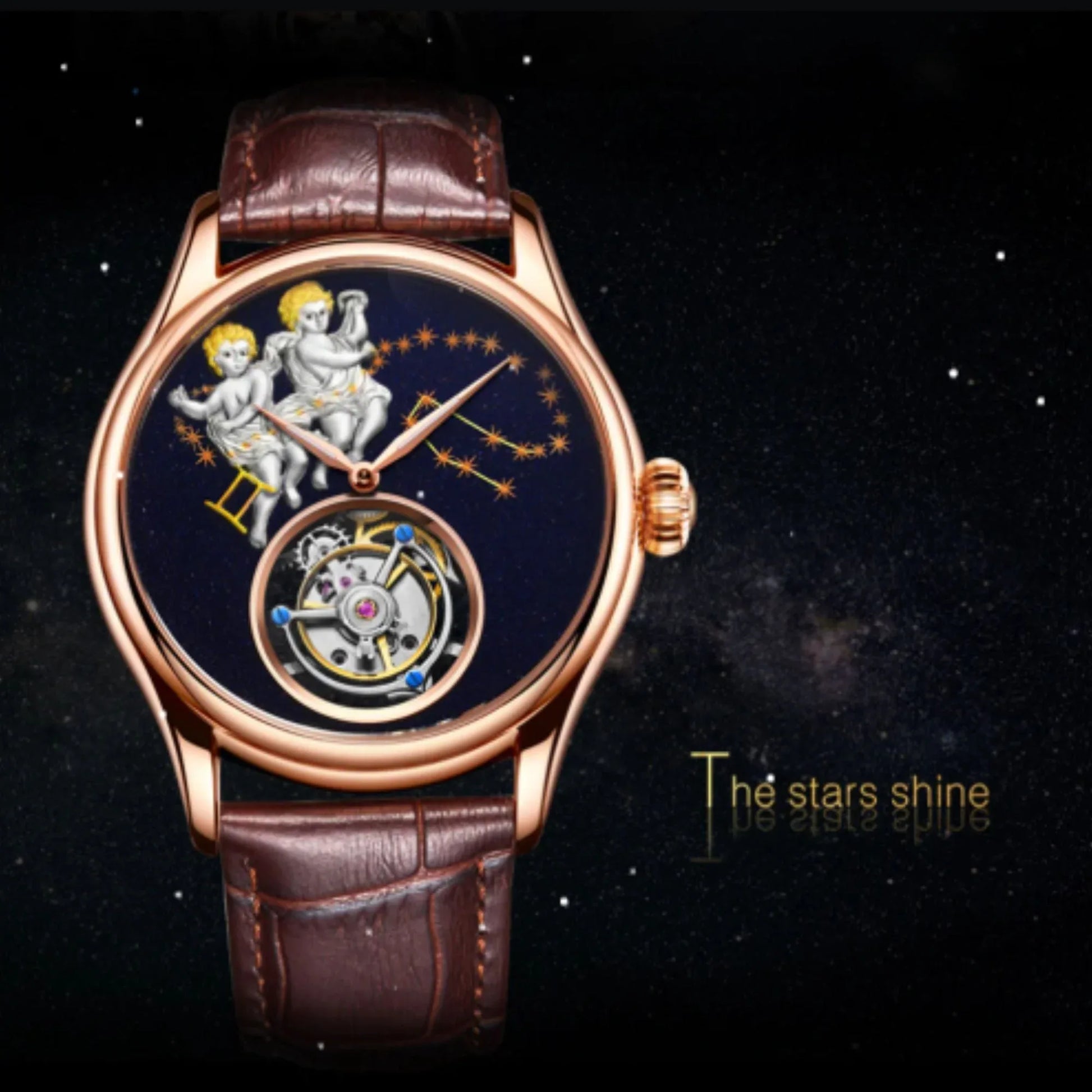 AESOP Tourbillon Gemini Angels Dial 7003 Watch - DREAM WATCHES