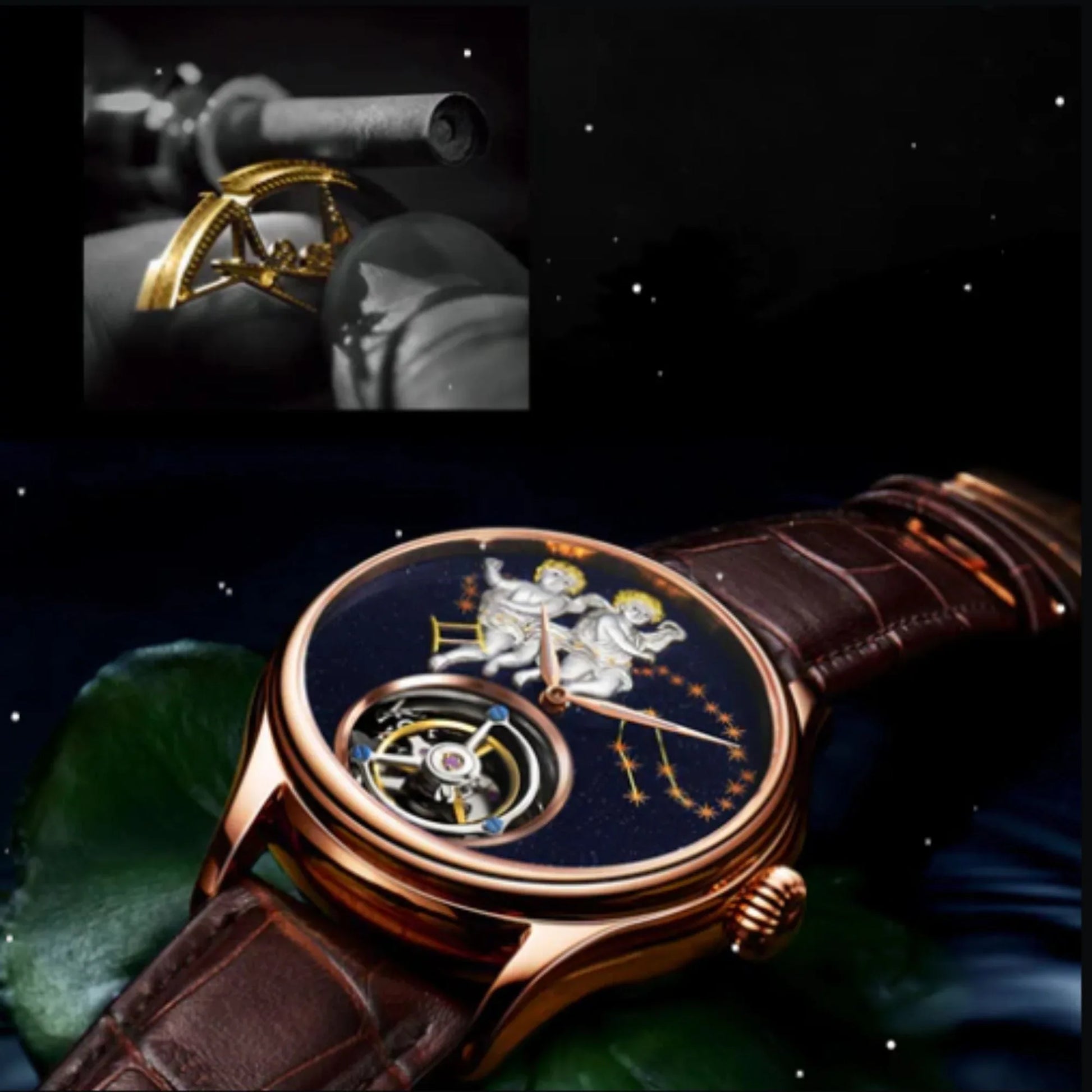 AESOP Tourbillon Gemini Angels Dial 7003 Watch - DREAM WATCHES