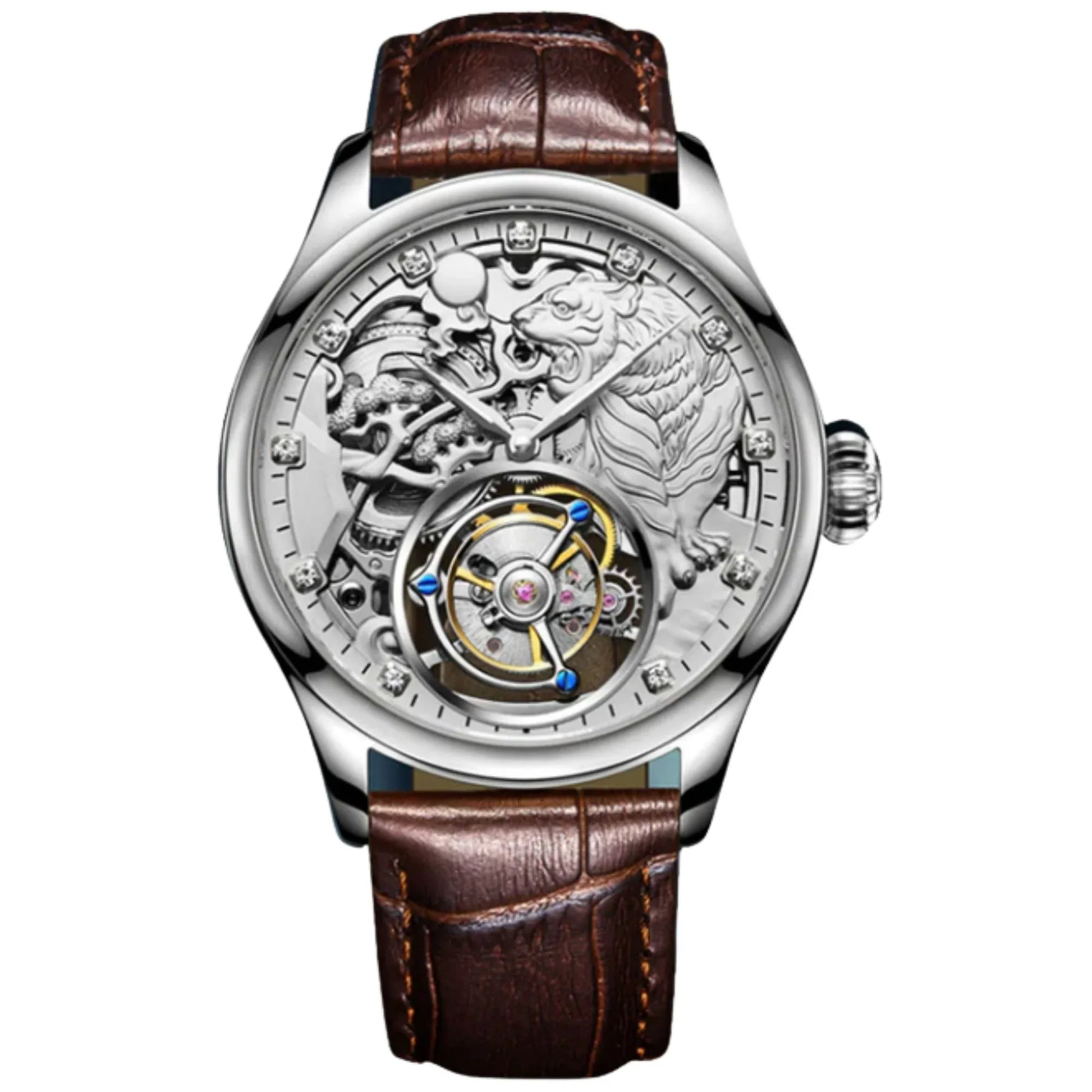 AESOP Zodiac Tourbillon Tiger Watch 7013 - DREAM WATCHES