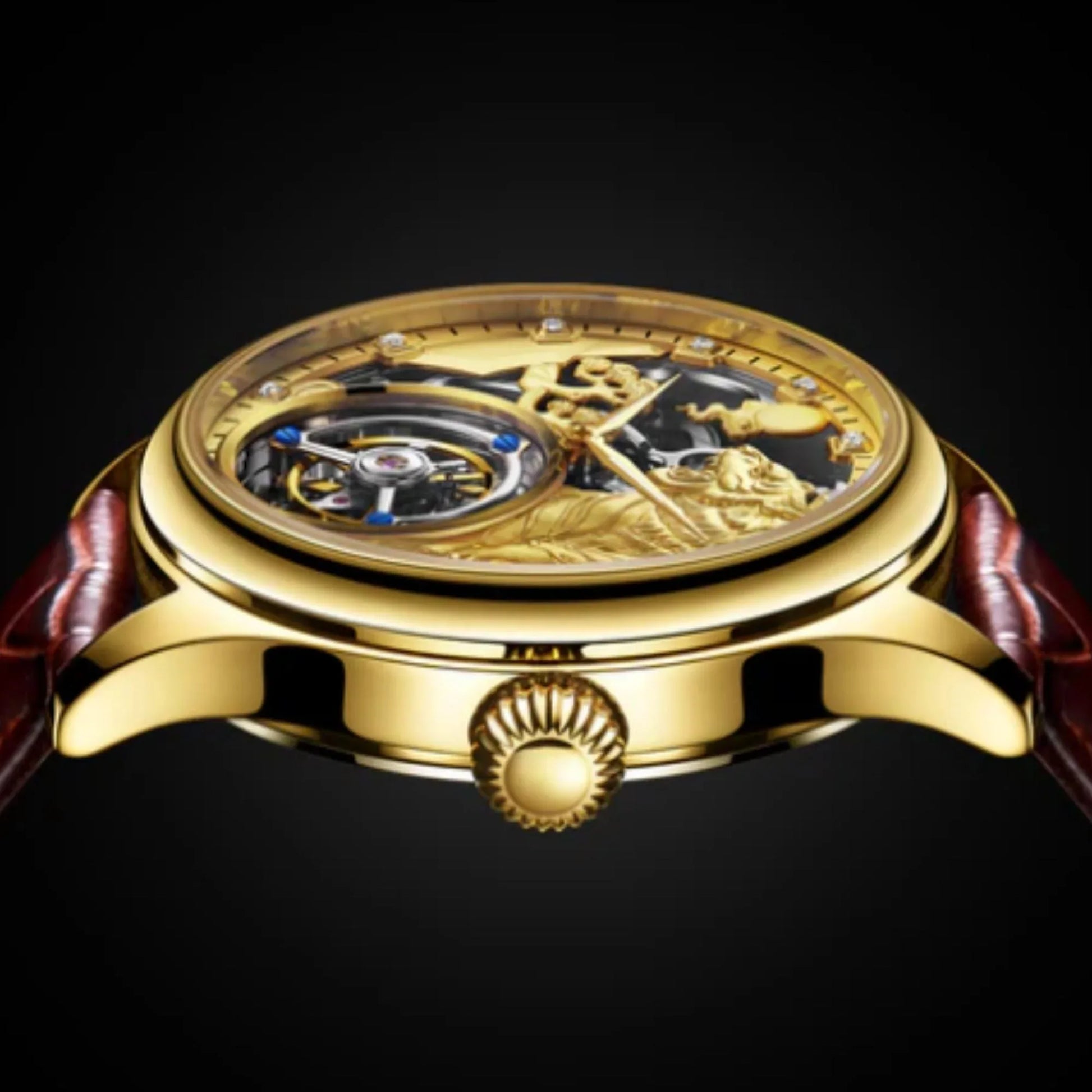 AESOP Zodiac Tourbillon Tiger Watch 7013 - DREAM WATCHES