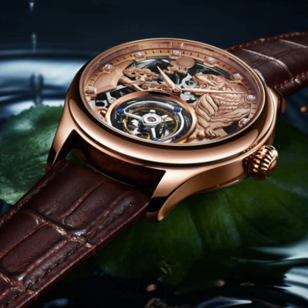 AESOP Zodiac Tourbillon Tiger Watch 7013 - DREAM WATCHES