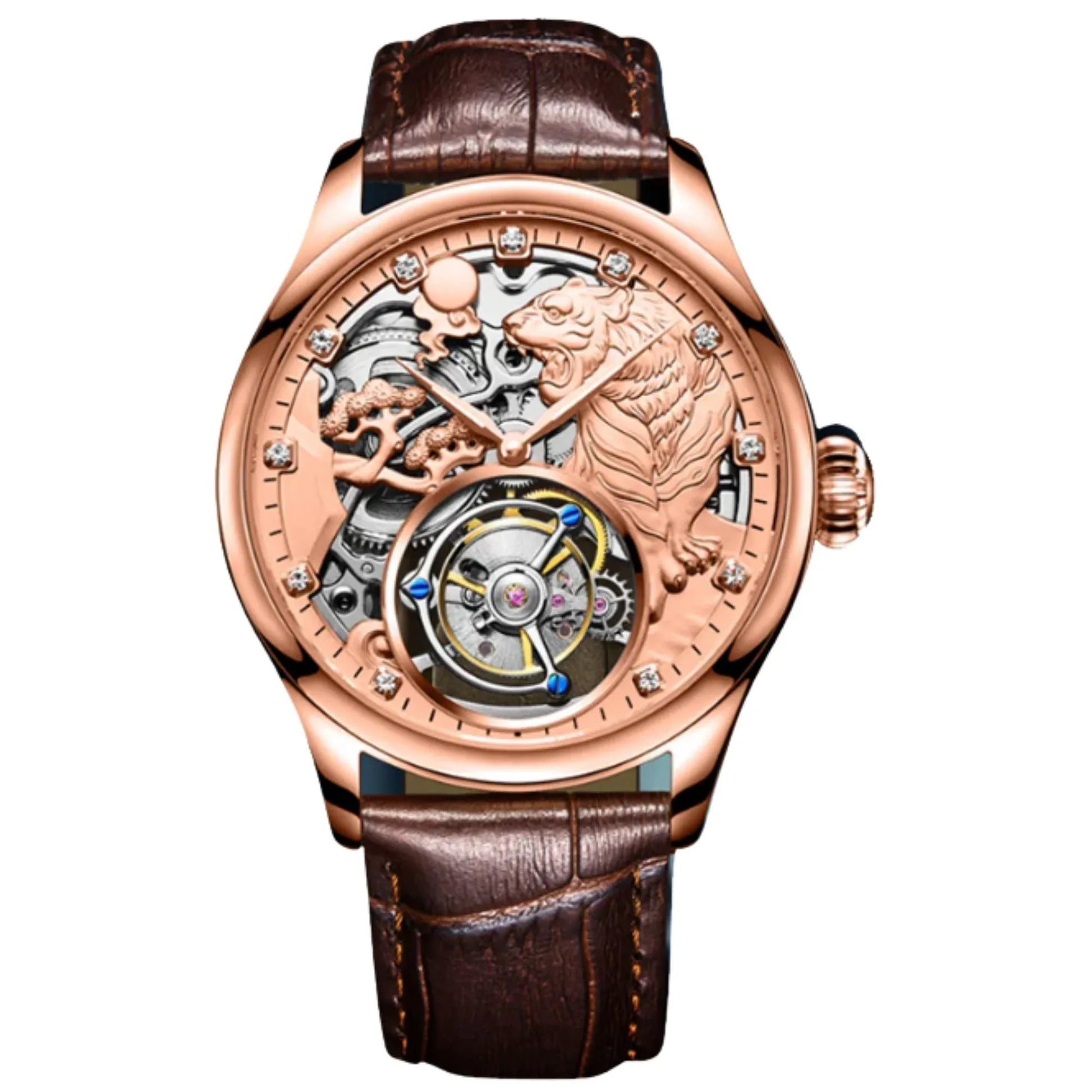 AESOP Zodiac Tourbillon Tiger Watch 7013 - DREAM WATCHES