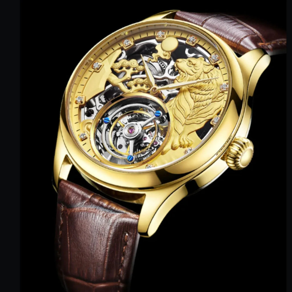 AESOP Zodiac Tourbillon Tiger Watch 7013 - DREAM WATCHES