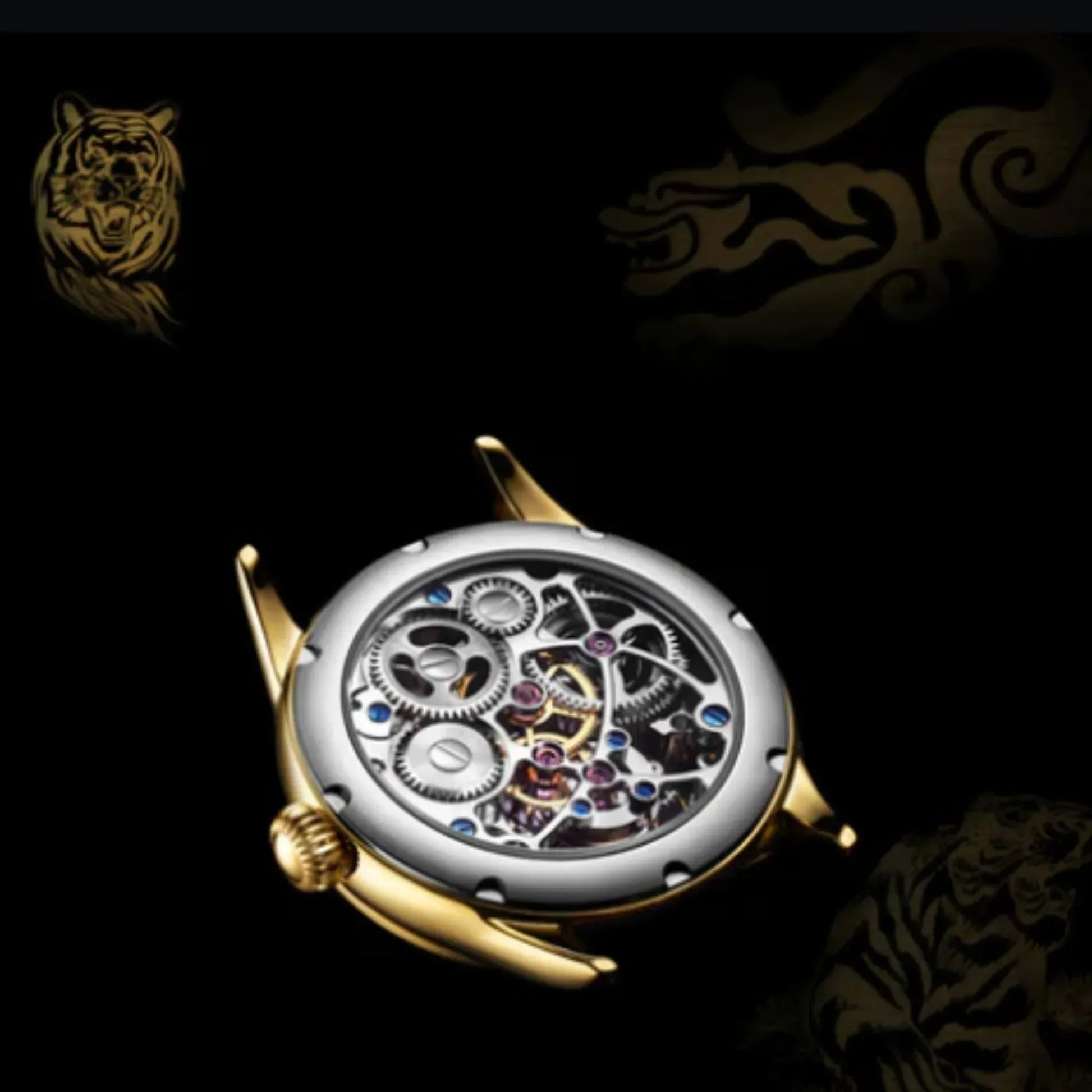 AESOP Zodiac Tourbillon Tiger Watch 7013 - DREAM WATCHES