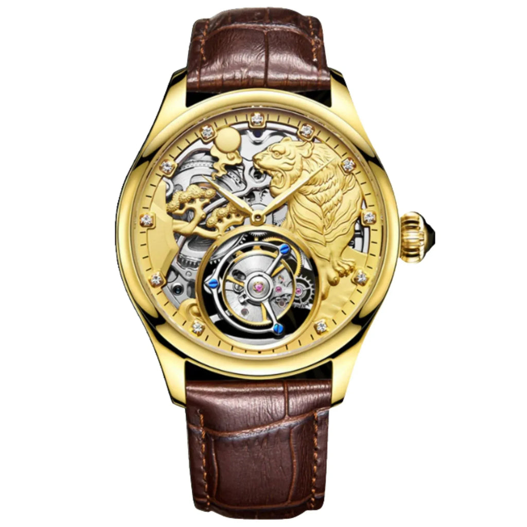 AESOP Zodiac Tourbillon Tiger Watch 7013 - DREAM WATCHES