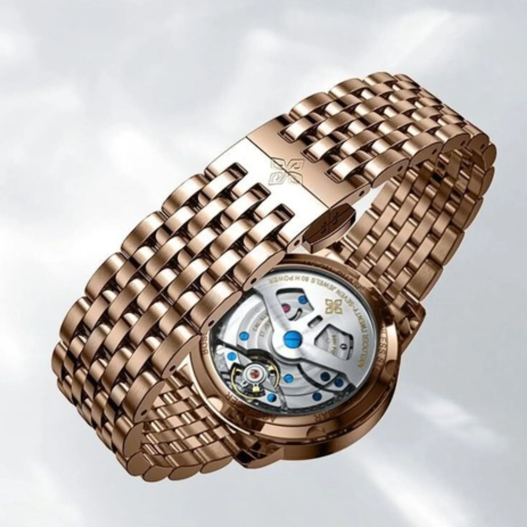 Agelocer Astronomer Men's Automatic Mechanical Glaxy Moonphase Watch Stainless Steel - DREAM WATCHES